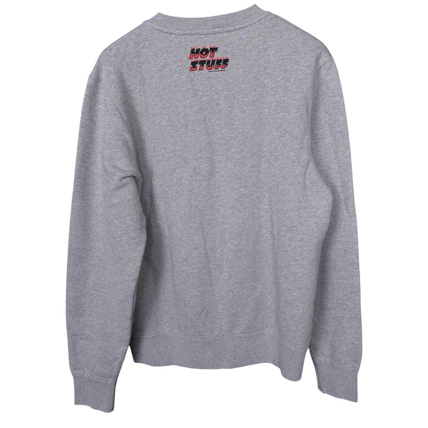Sandro Paris Hot Stuff Little Devil Embroidered Men's S Crewneck Sweatshirt NWT