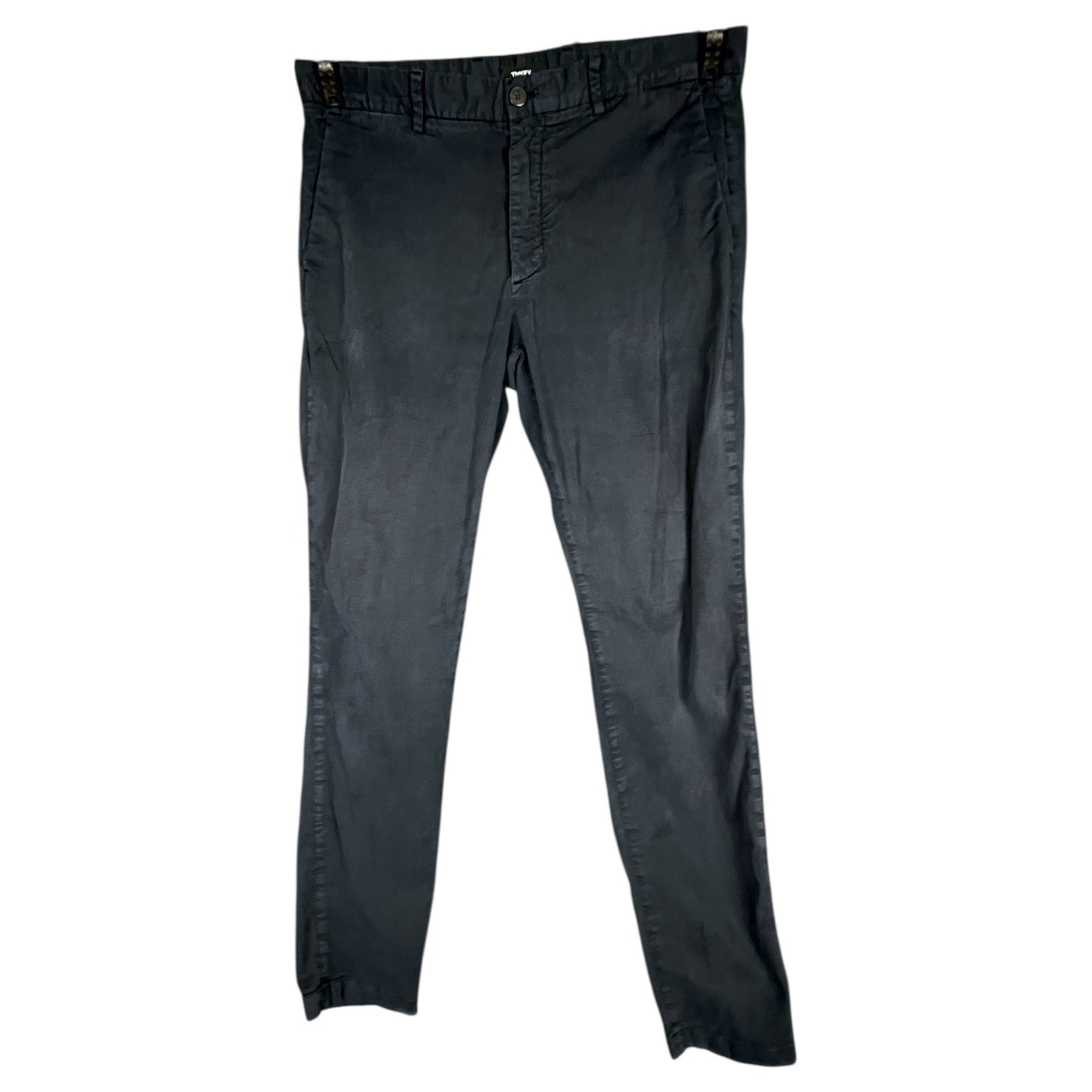 Men's Theory Navy Blue Cotton Khakis Pants Trousers - Size 34