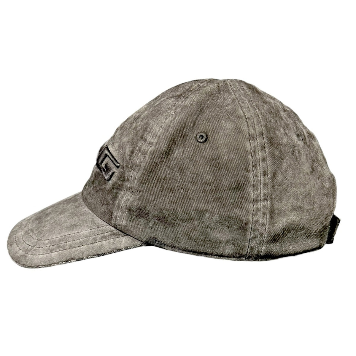 Alexander Wang Dark Gray Distressed Strapback Hat Men's EU 4 Luxury Adjustable