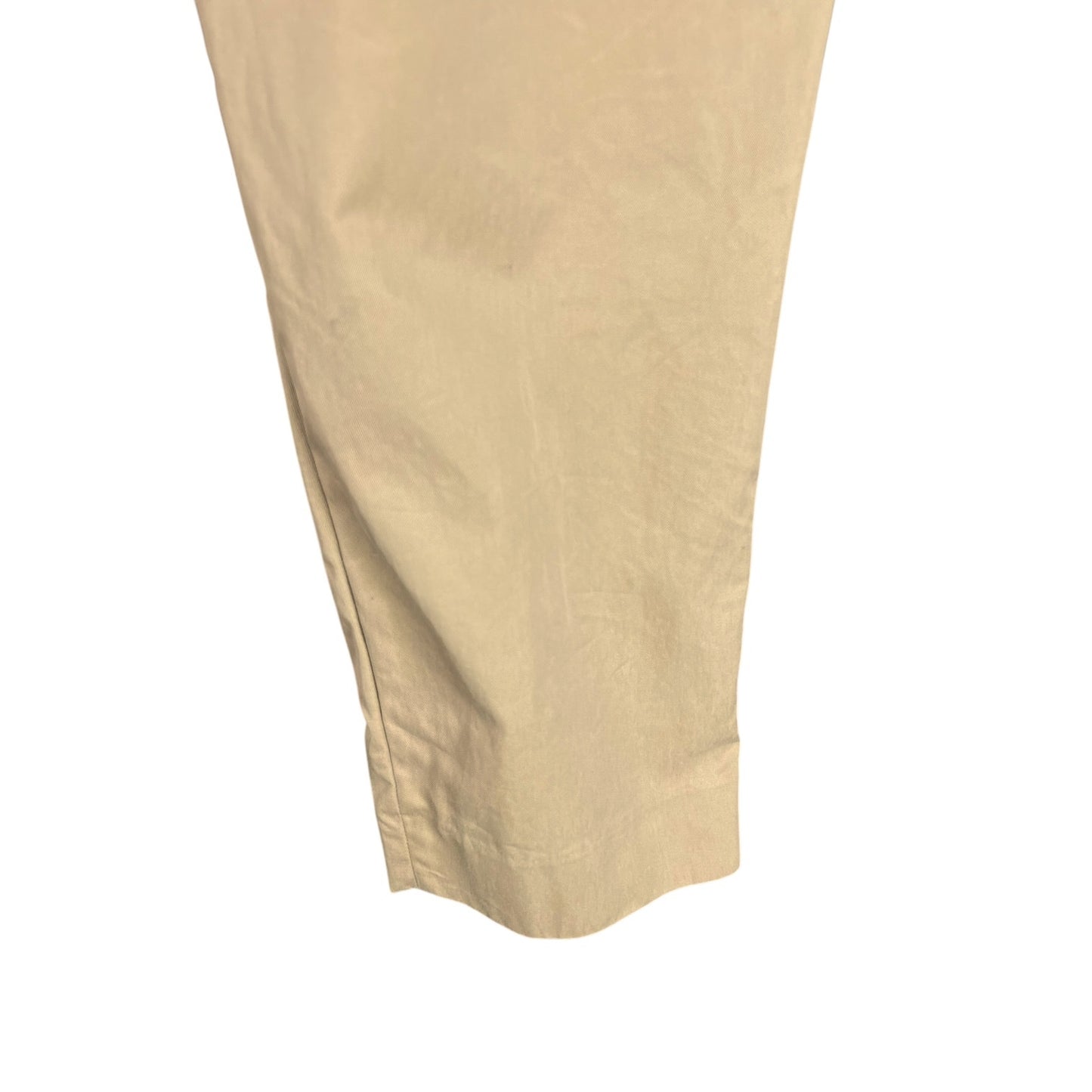 A.P.C. Pleated Belted Straight Leg Khaki Pants EU 36 (US 26/27 Waist)