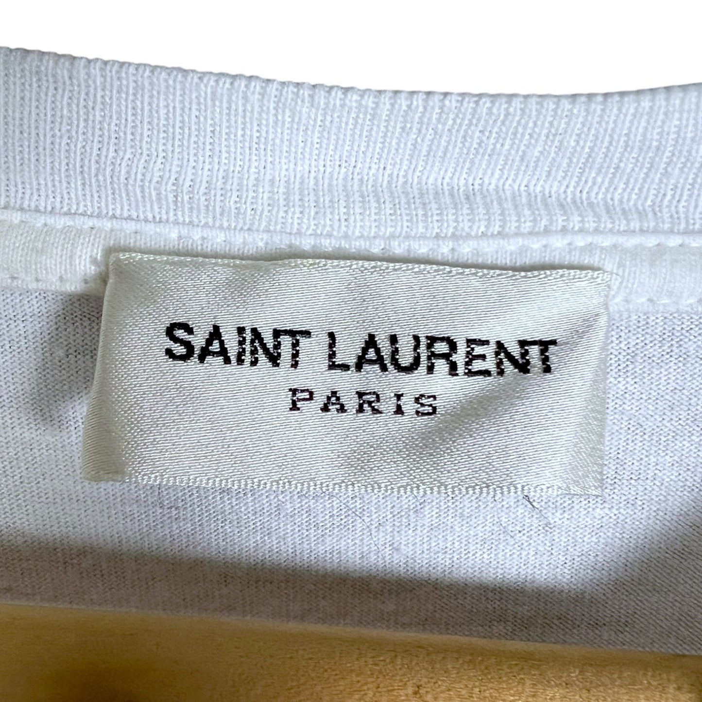 Saint Laurent Paris Women's Small Distressed Palm Tree VHS T-Shirt $430 Retail