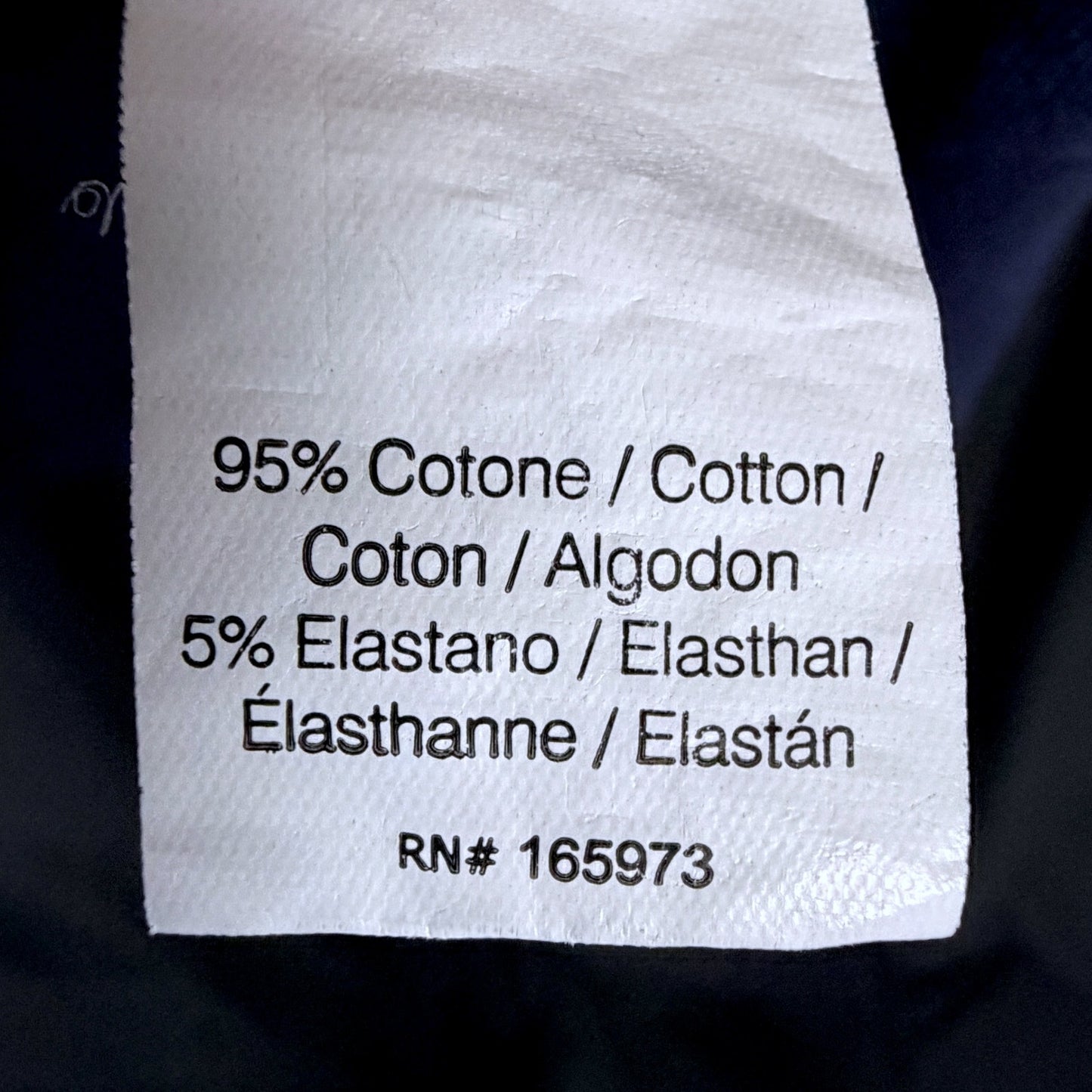 Roberto Cavalli Class Polo Shirt Mens 2XL Navy White Collar Logo Stretch Casual