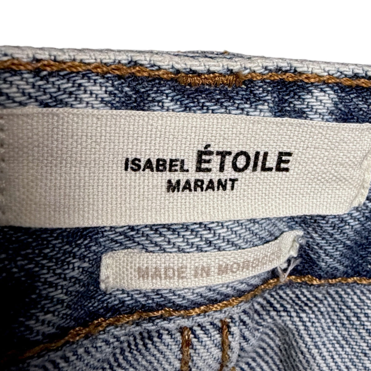 Isabel Marant Etoile Straight Leg High Rise Jeans US 2/4 Light Utility Pockets