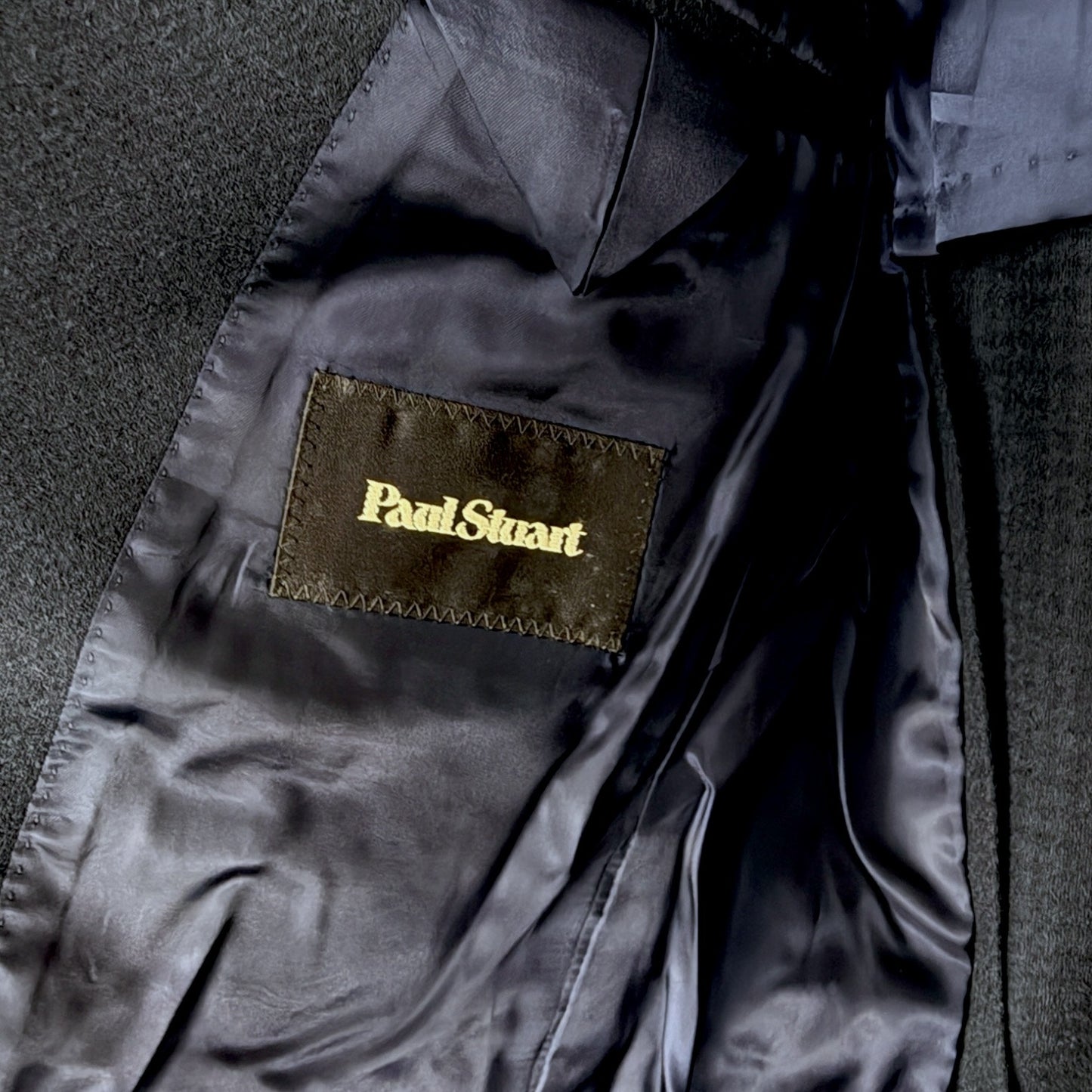 Paul Stuart Wool Cashmere Flannel Blue Sport Coat Blazer Size 44R $2,000 Retail