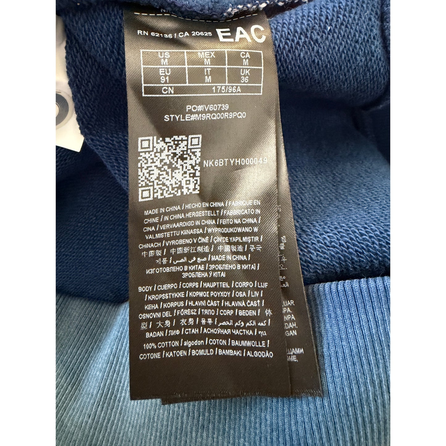 Advisory Board Crystals Source Pullover Hoodie Men's Medium Blue Tie Dye ABC 123