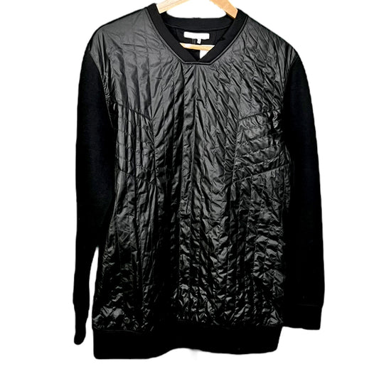 Men's Helmut Lang Quilted Front Black Sweatshirt - $360 Retail