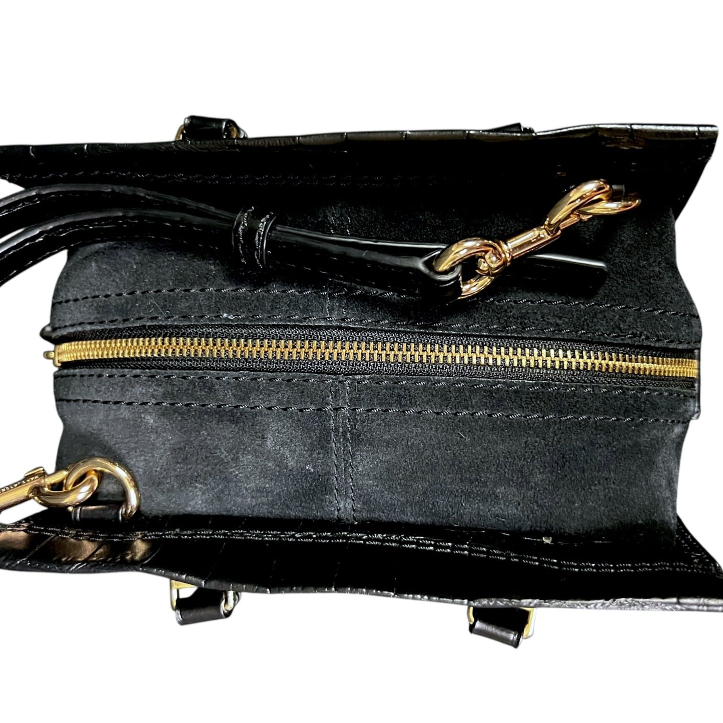 Marc Jacobs Mini Cruiser Crocodile-Embossed Leather Satchel Purse - $495 Retail