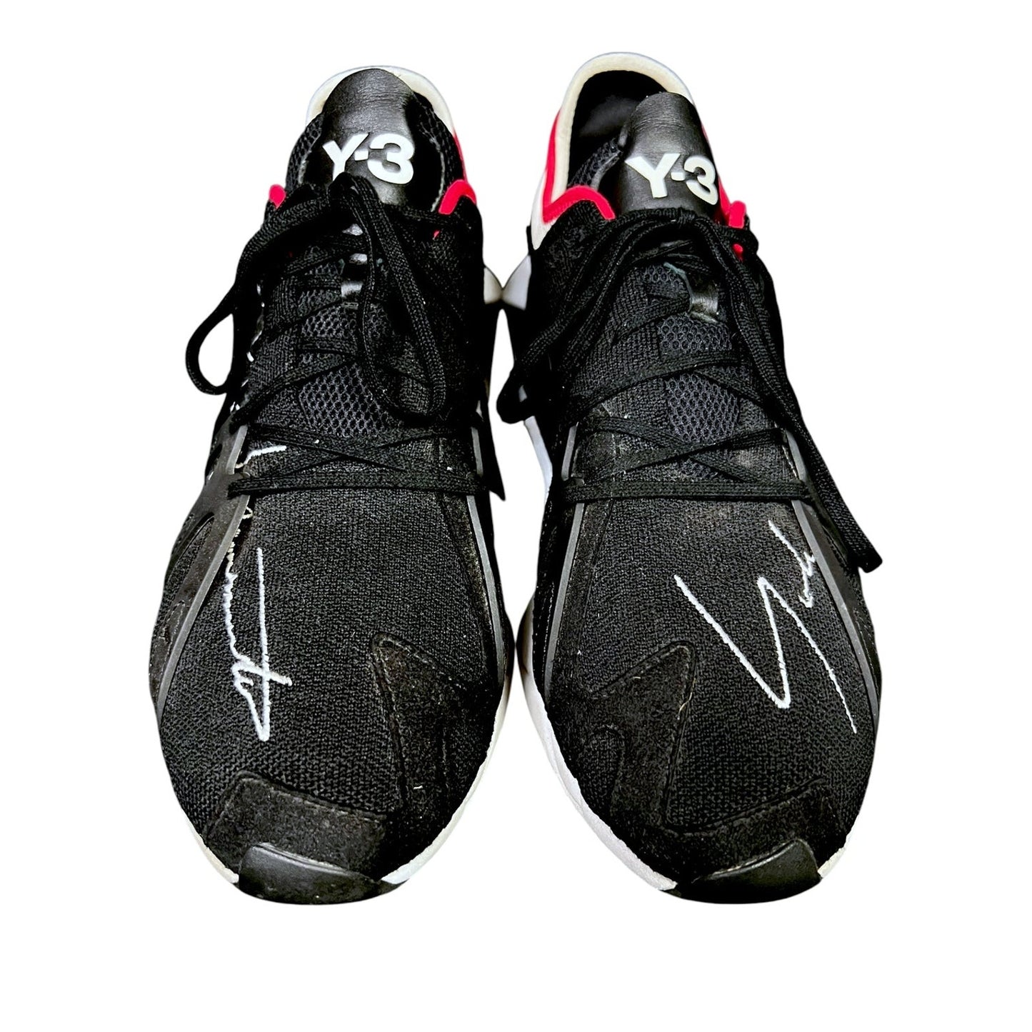 Y-3 Yohji Yamamoto FYW S-97 Black Scarlet Men's 12.5 Sneakers $350 Retail