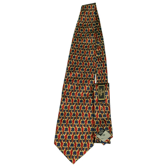 Vintage Fendi Equestrian Print Silk Tie - $230 Retail