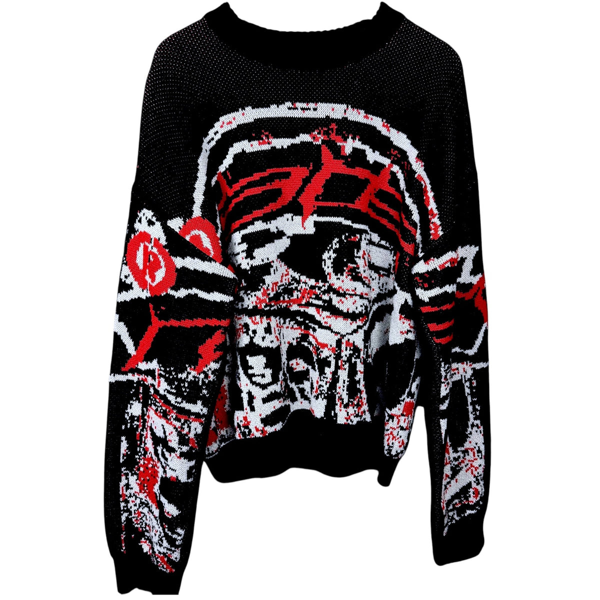 Racer Worldwide RWW Red Black Heavyweight Knit Sweater Men's Medium Streetwear