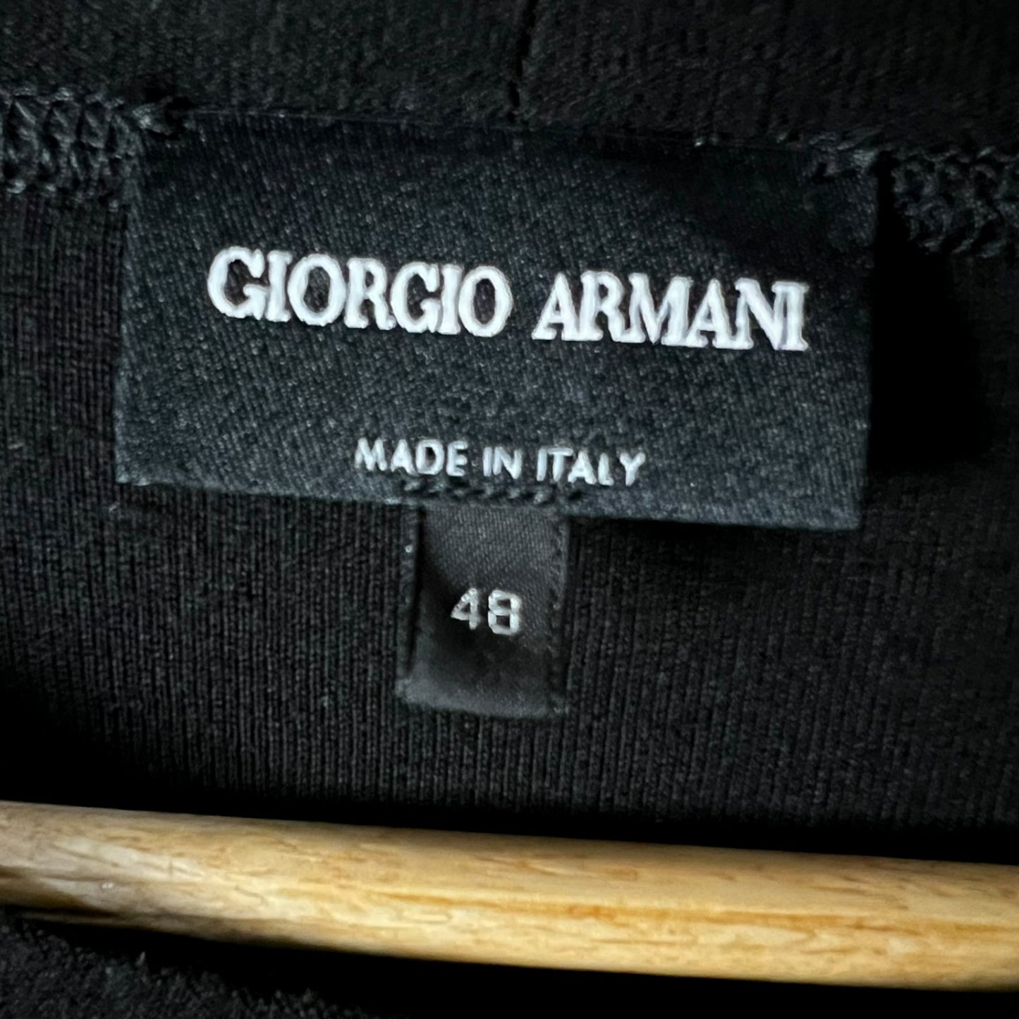 Giorgio Armani Black Terry Logo T-Shirt - $1,100 Retail