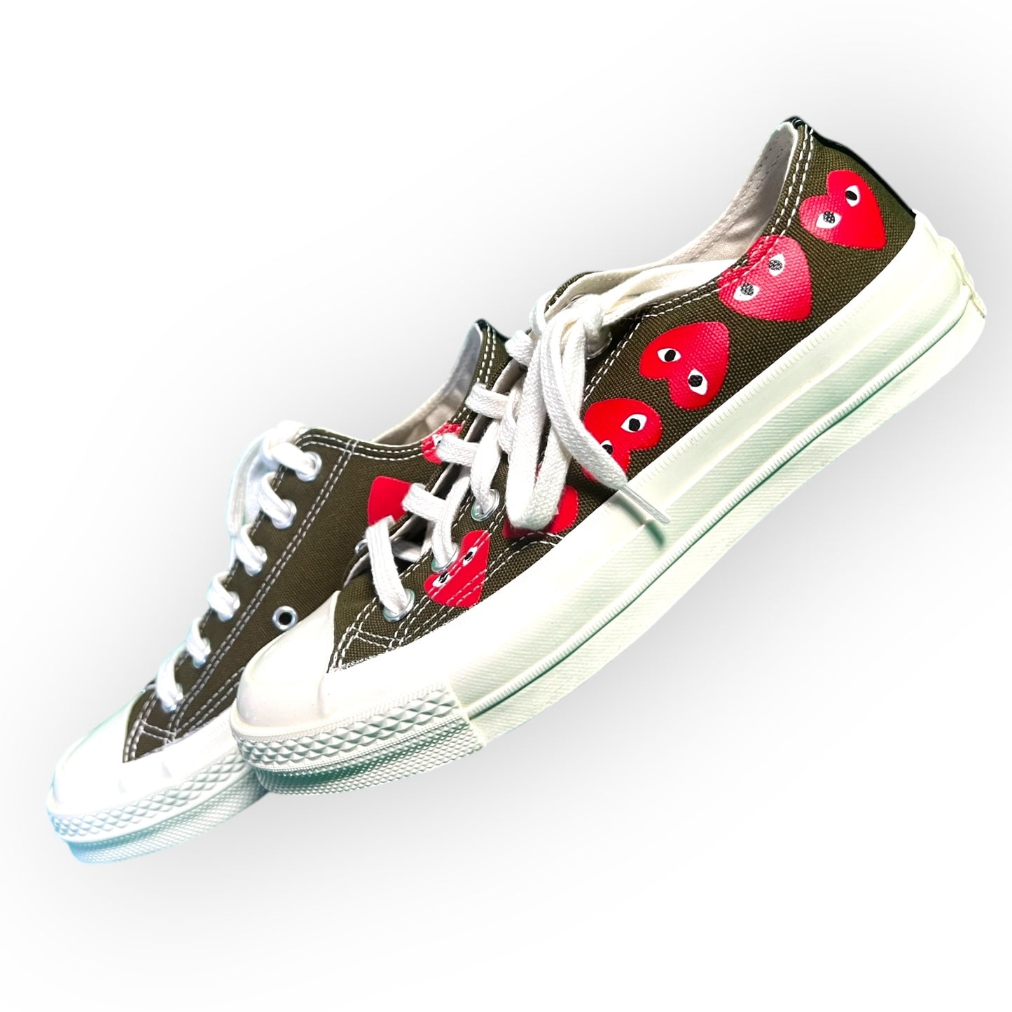 Comme des Garcons x Converse Play Brown Low-Top Sneakers