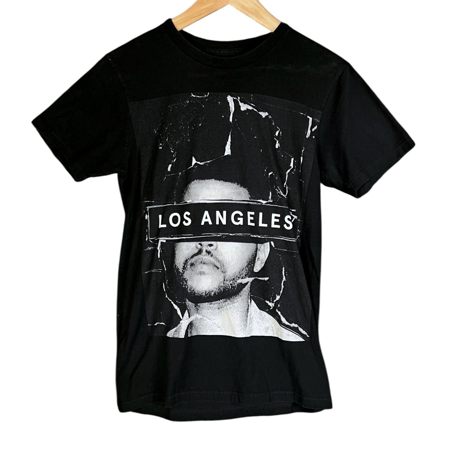 The Weekend The Madness Fall Tour Los Angeles 2015 Black T-Shirt