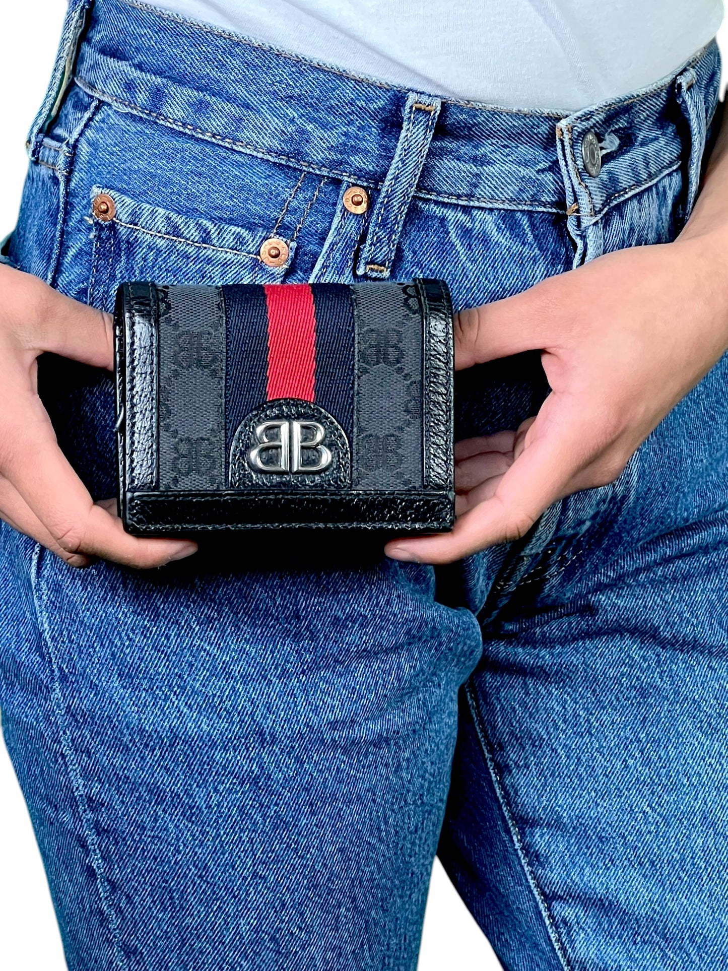 Balenciaga x Gucci Hacker Project Wallet with Bag + Box