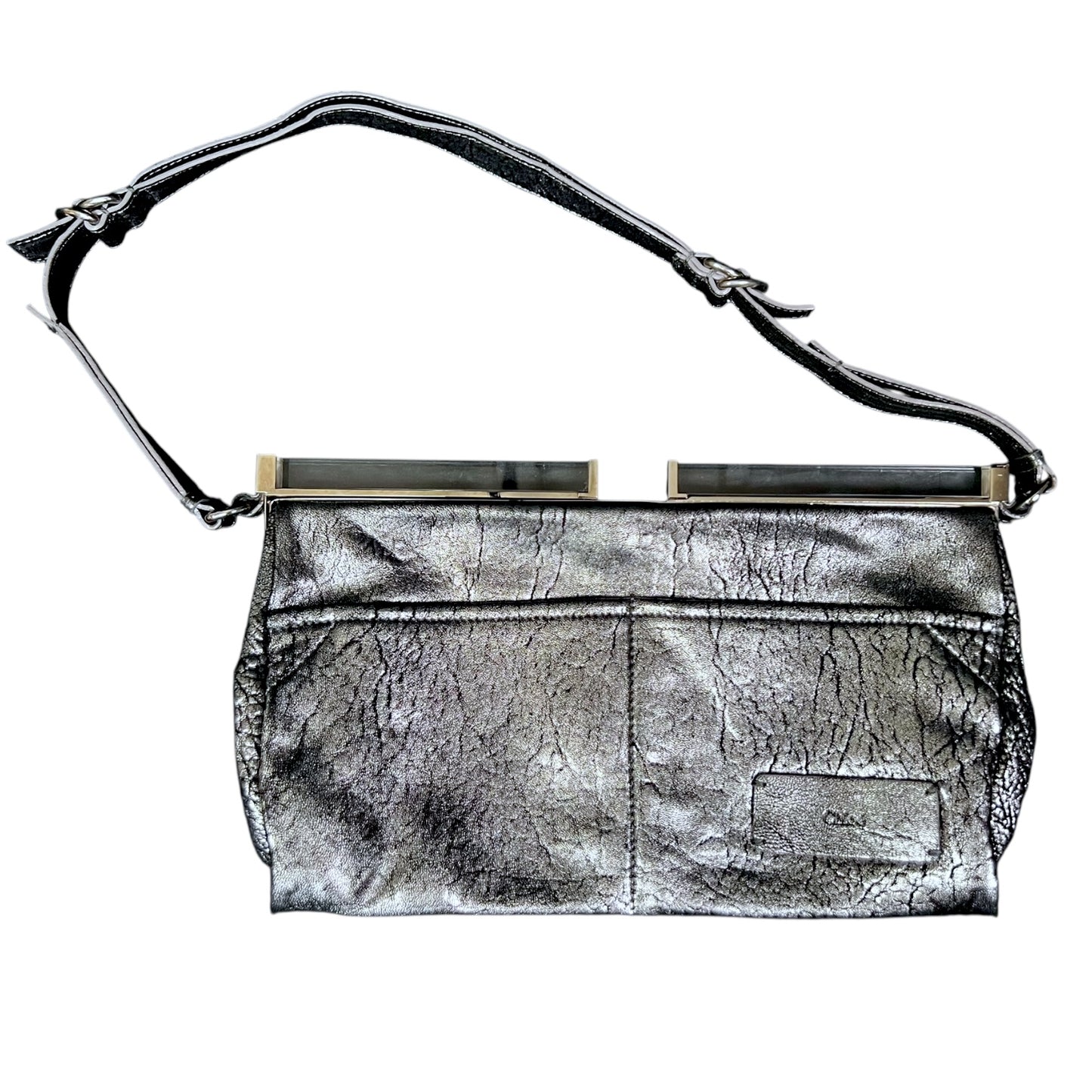 Chloe Plexi Leather Clutch Handbag - $1,495 Retail