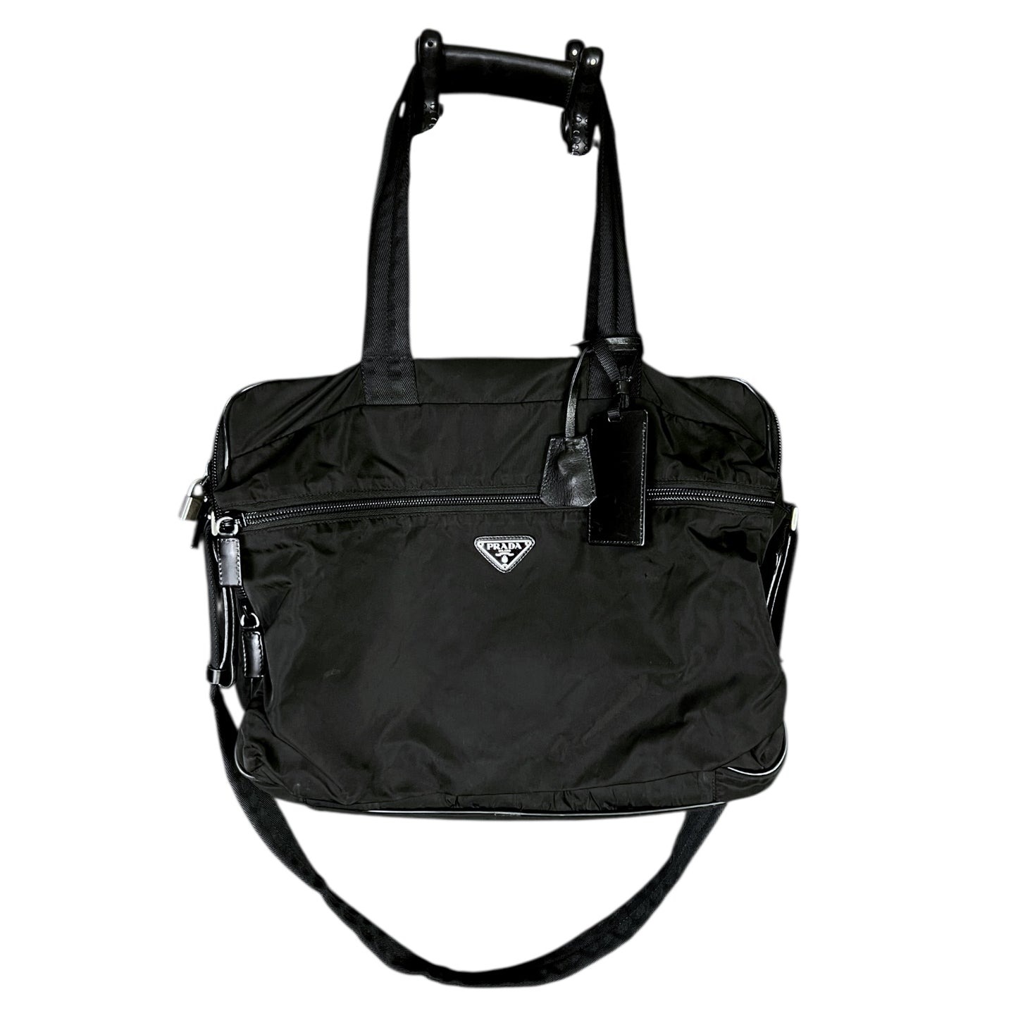 Prada Viaggio Tecnico Black Nylon Briefcase - $3,400 Retail