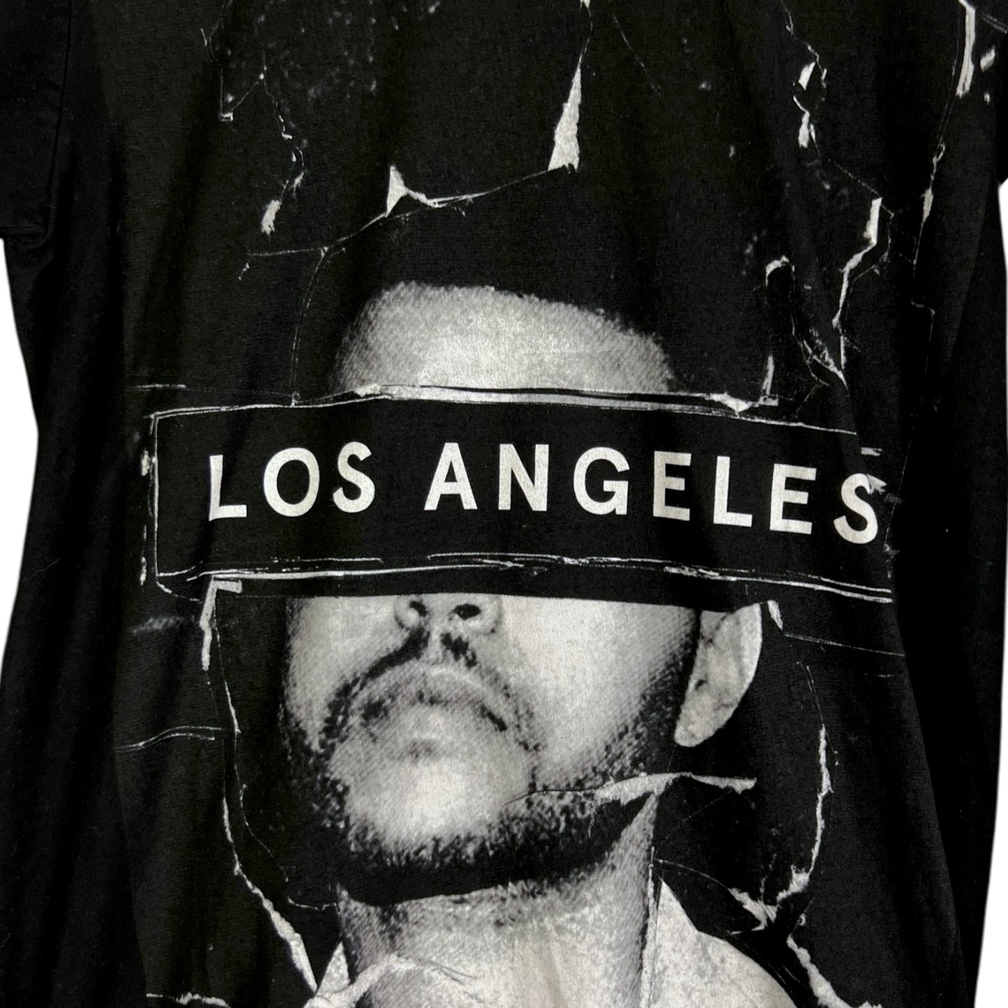 The Weekend The Madness Fall Tour Los Angeles 2015 Black T-Shirt