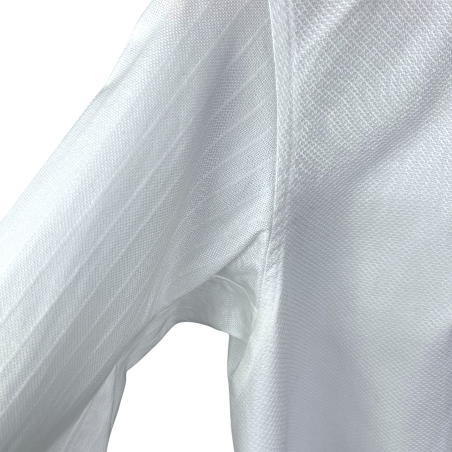 Shiro Sakai Collar Curved-Hem Cotton Button-Up White Shirt - $770 Retail