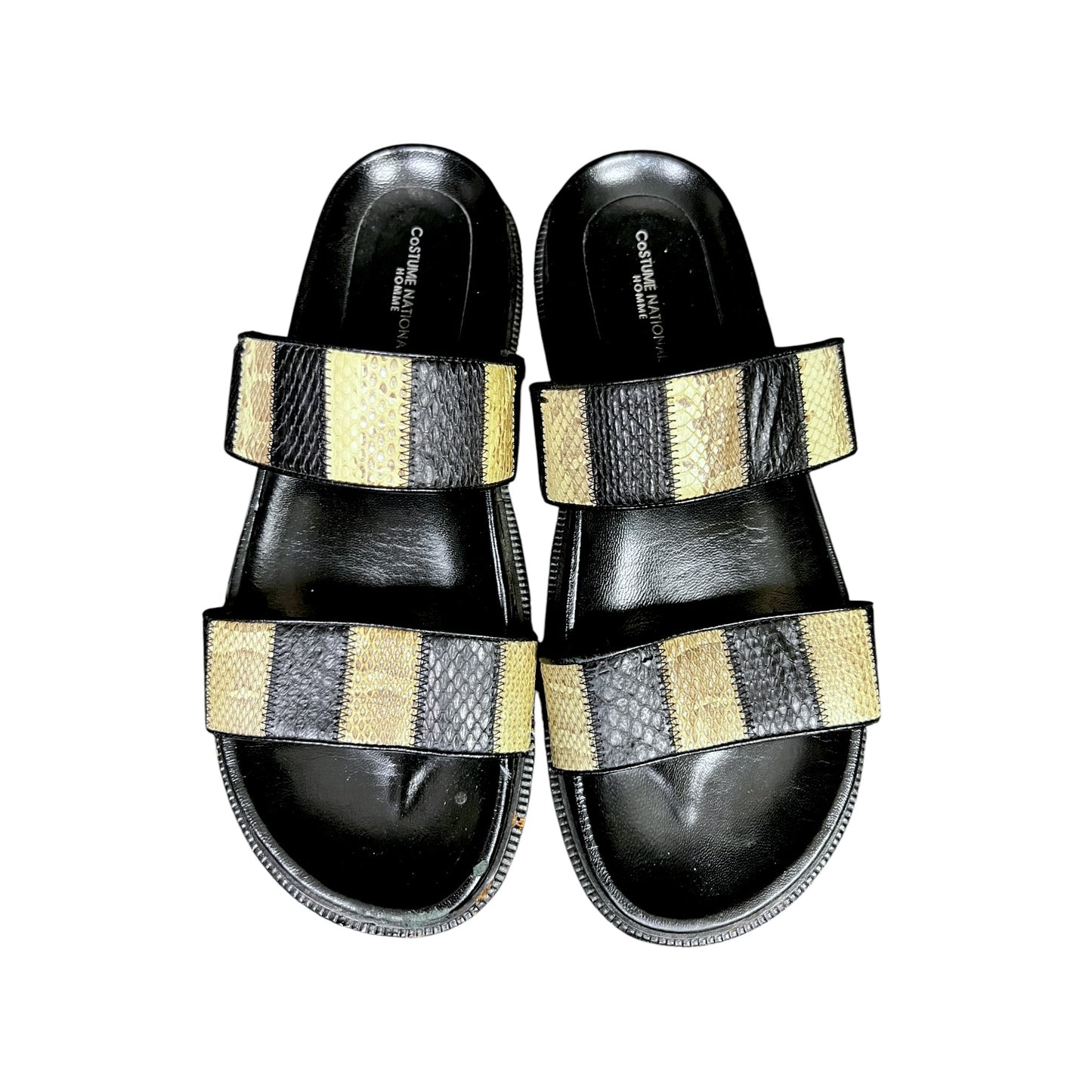 Costume National Snake Pattern Strap Sandals - $500 Retail