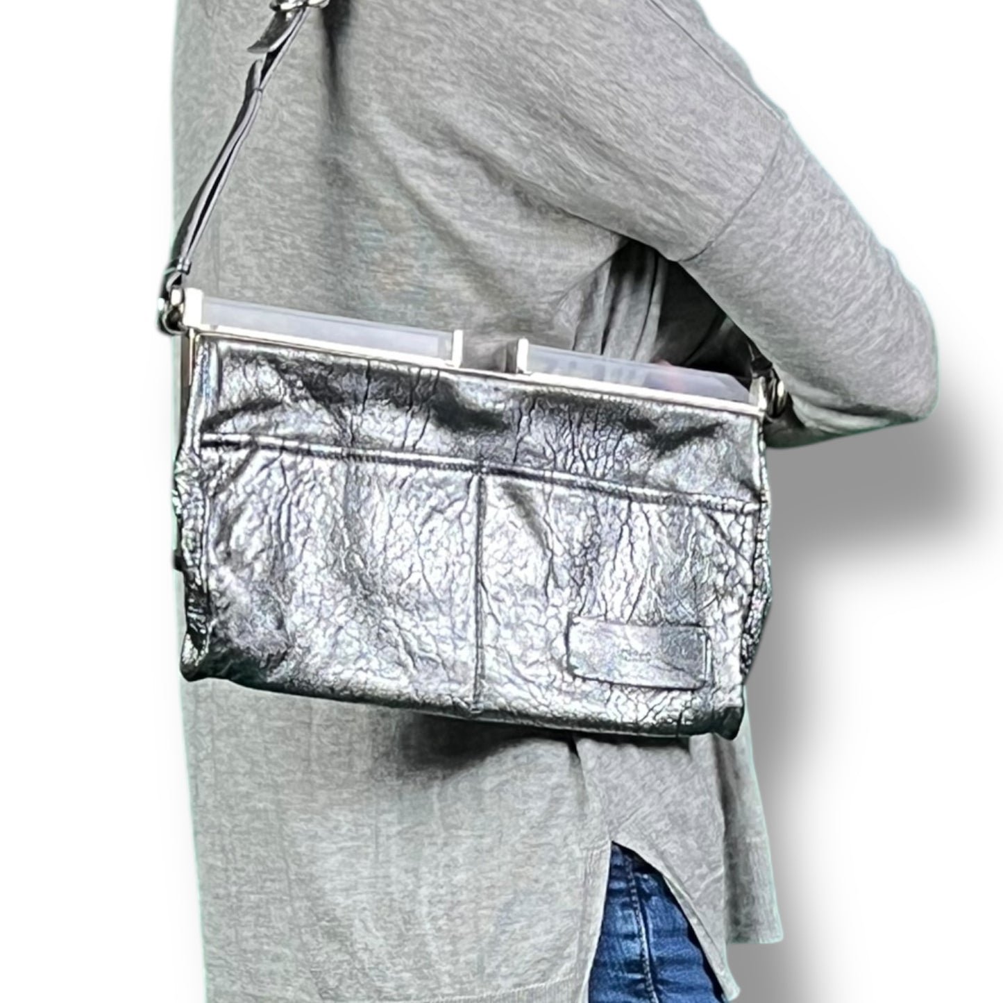 Chloe Plexi Leather Clutch Handbag - $1,495 Retail