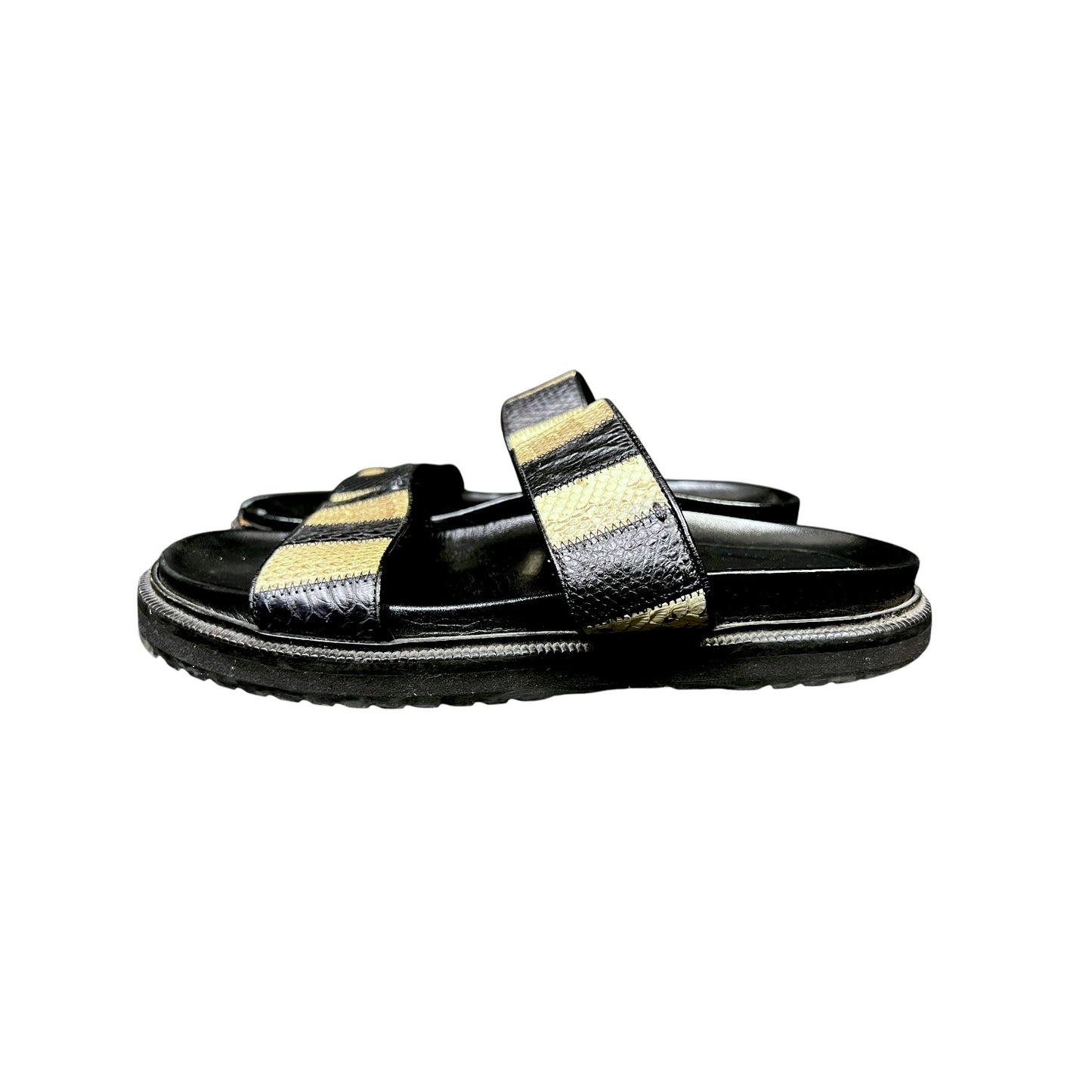 Costume National Snake Pattern Strap Sandals - $500 Retail