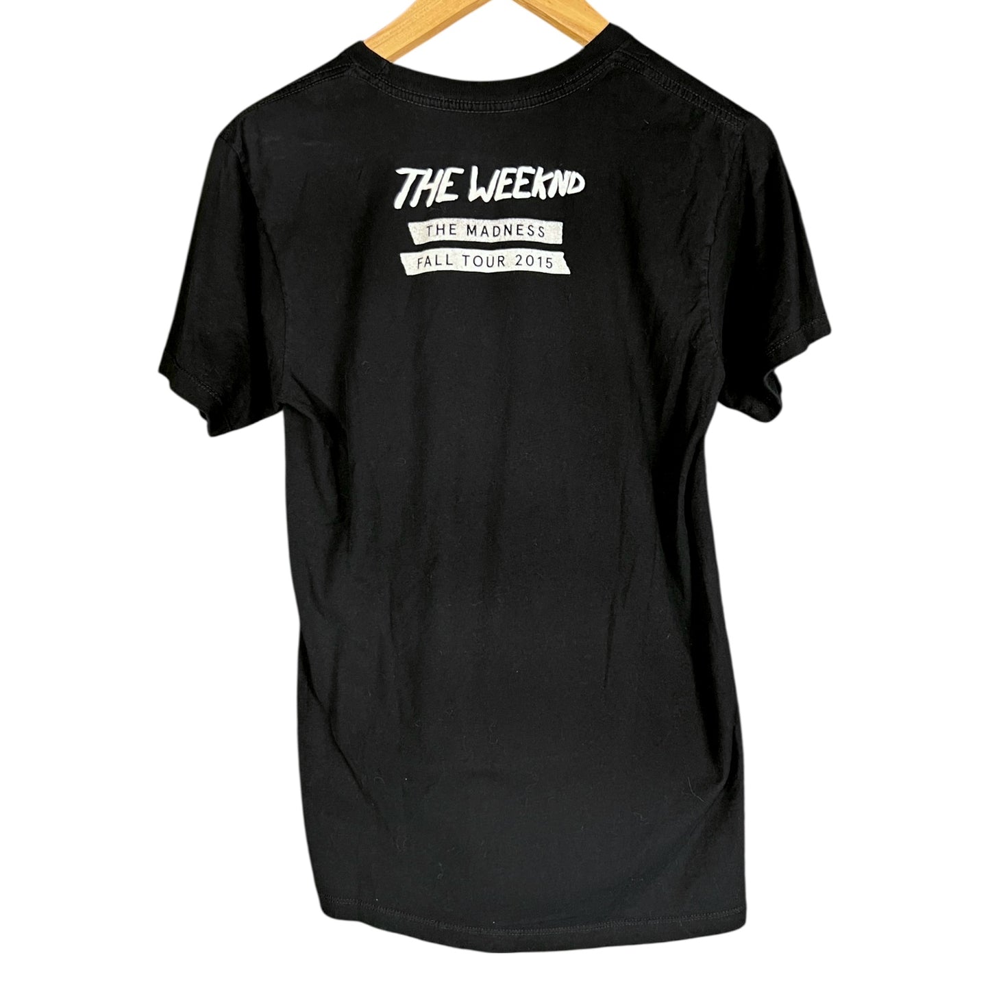 The Weekend The Madness Fall Tour Los Angeles 2015 Black T-Shirt