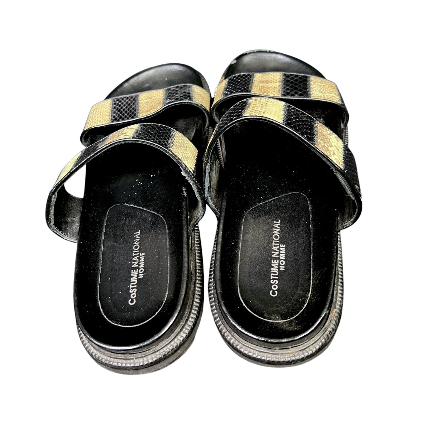 Costume National Snake Pattern Strap Sandals - $500 Retail