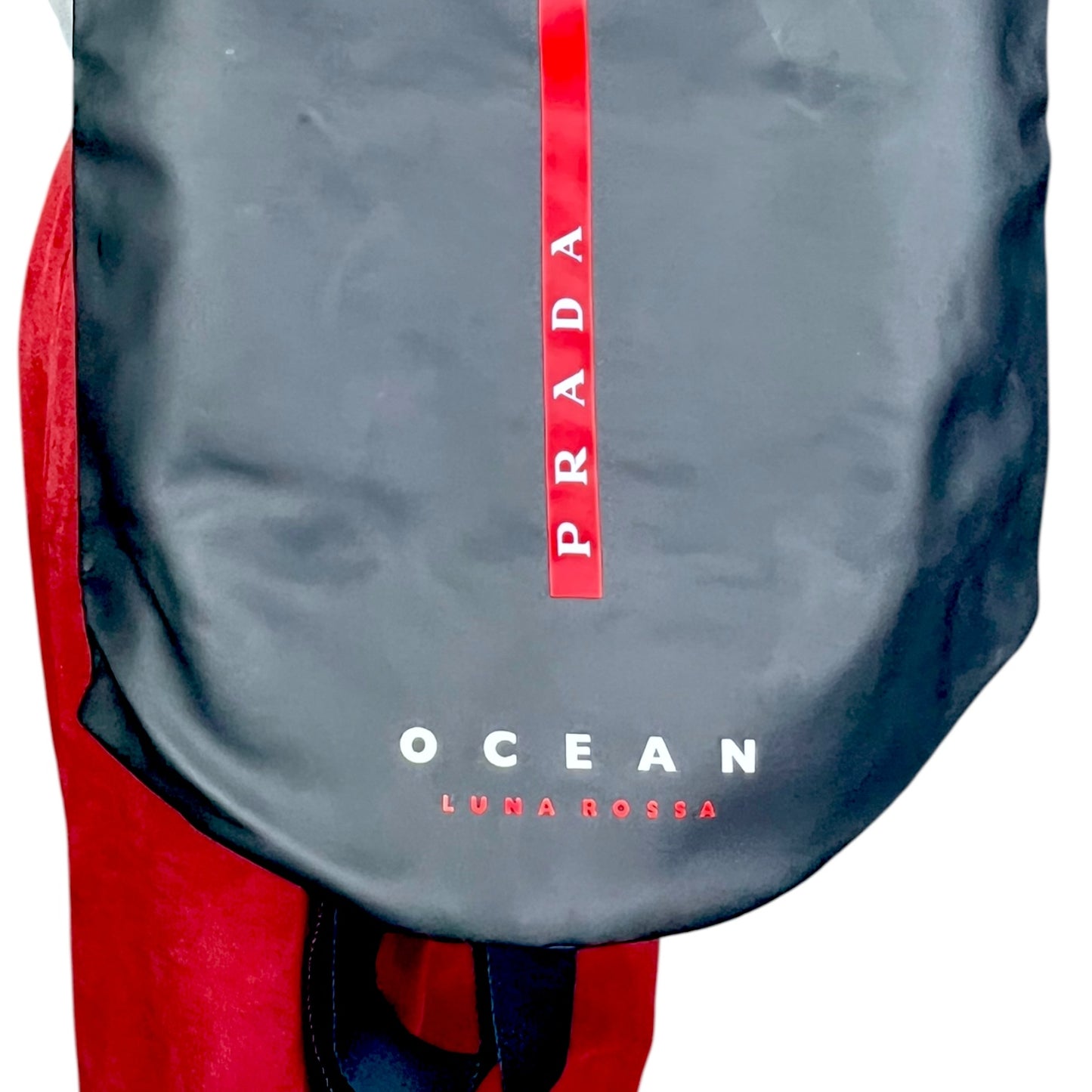 Prada Ocean Luna Rossa Black Sailing Bag