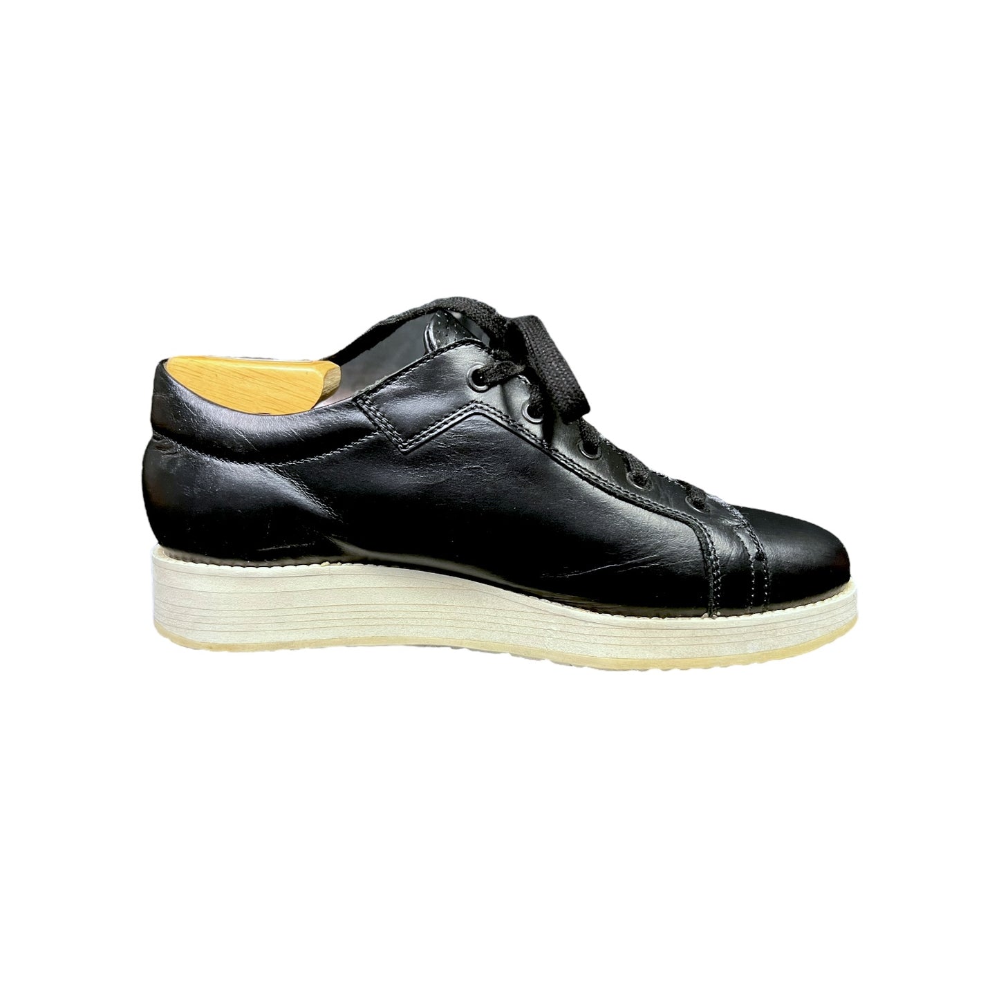 Acne Studios Black Leather Sneakers - $580 Retail