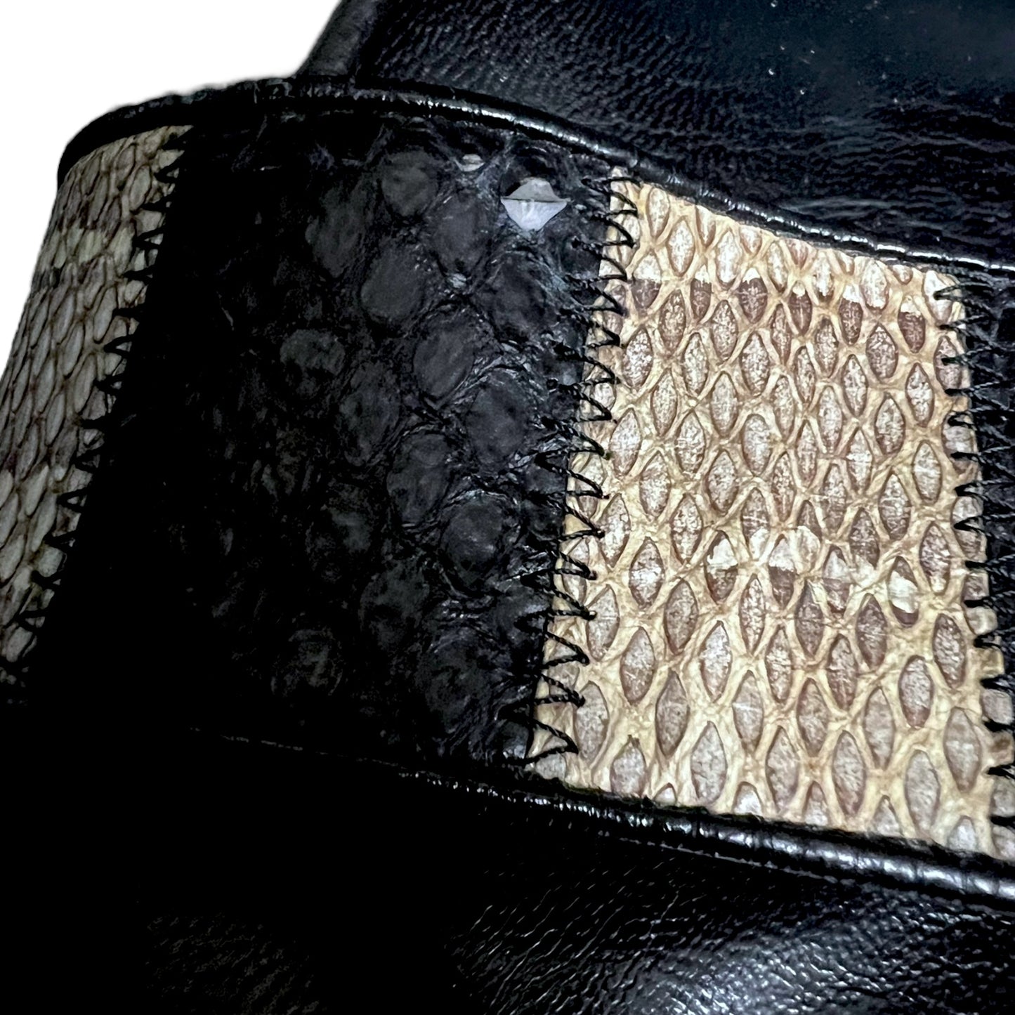 Costume National Snake Pattern Strap Sandals - $500 Retail