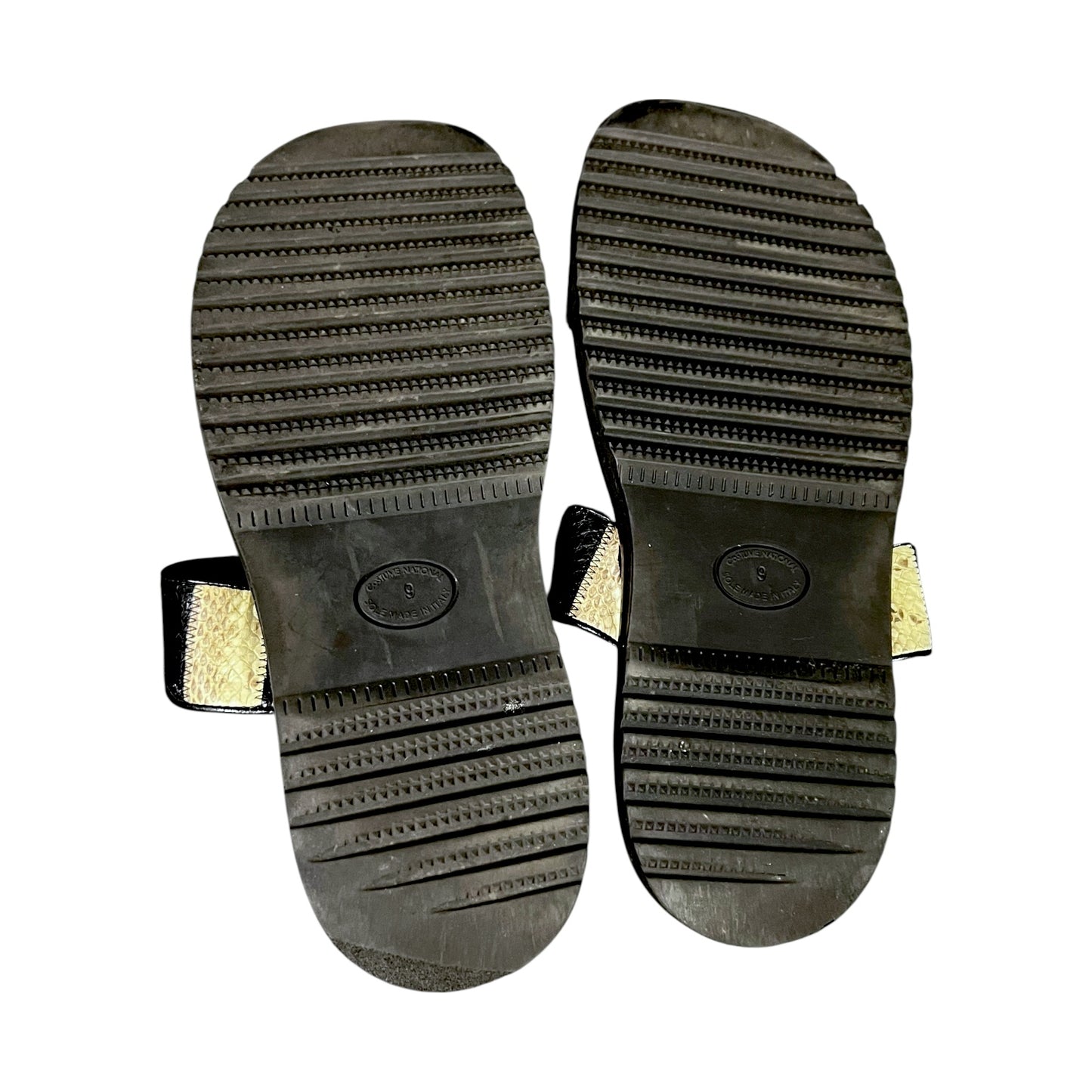 Costume National Snake Pattern Strap Sandals - $500 Retail