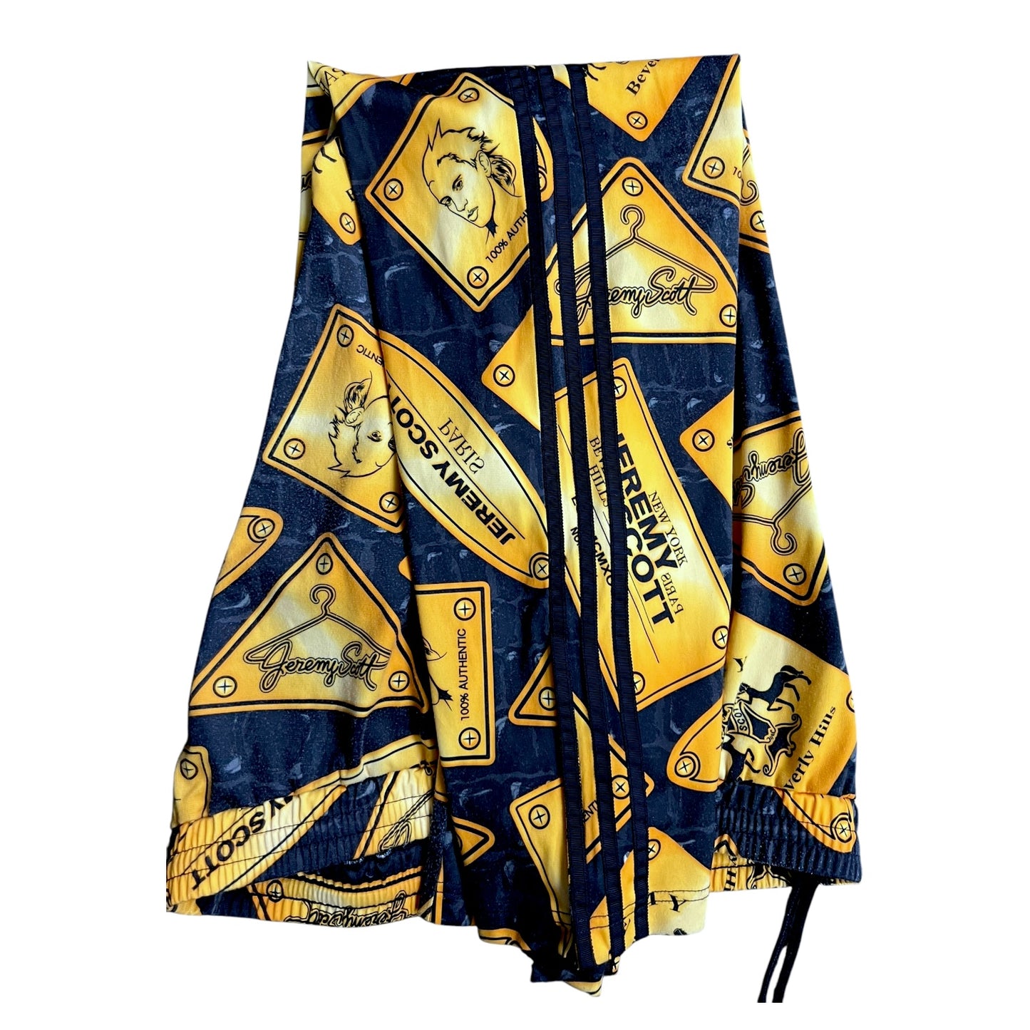 Adidas x Jeremy Scott Gold Plaque Kingsman Track Pants - $250 Retail