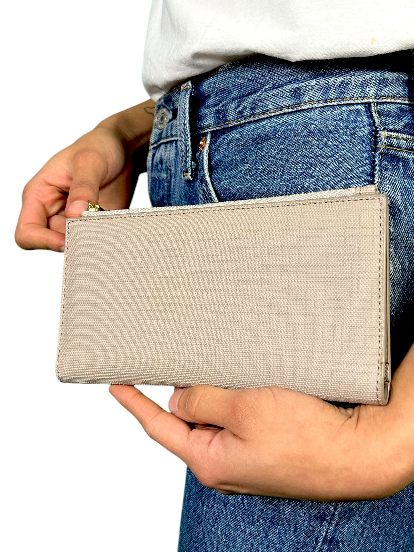 Dagne Dover Slim Zipper Wallet Bleecker Blush - $95 Retail