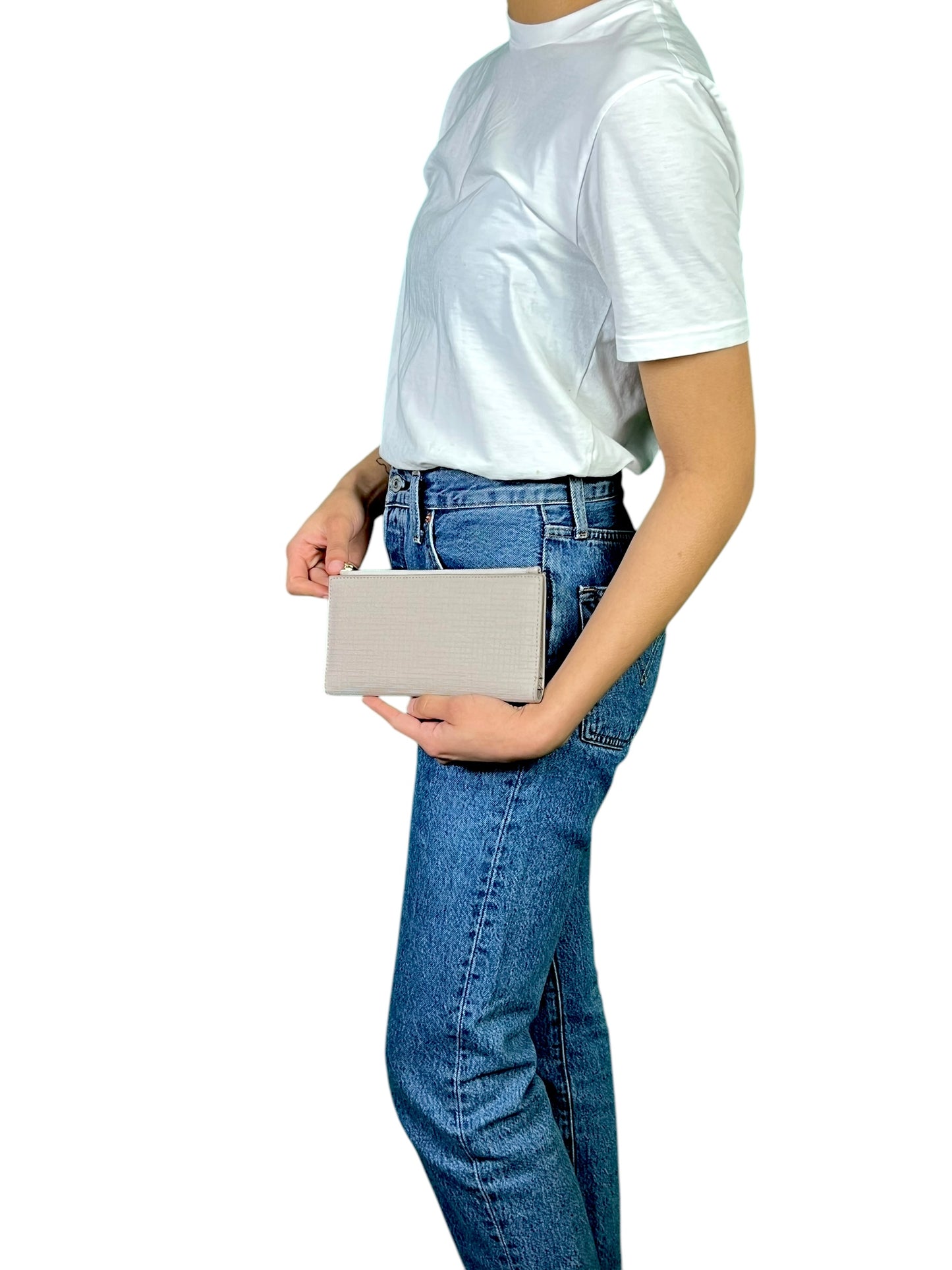 Dagne Dover Slim Zipper Wallet Bleecker Blush - $95 Retail
