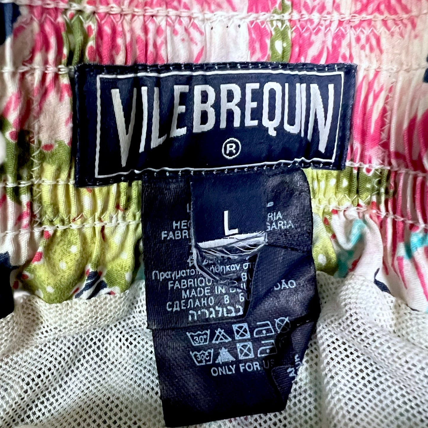 Vilebrequin Navy Coral Fish Sea Lobster Motif Swim Trunks - $350 Retail
