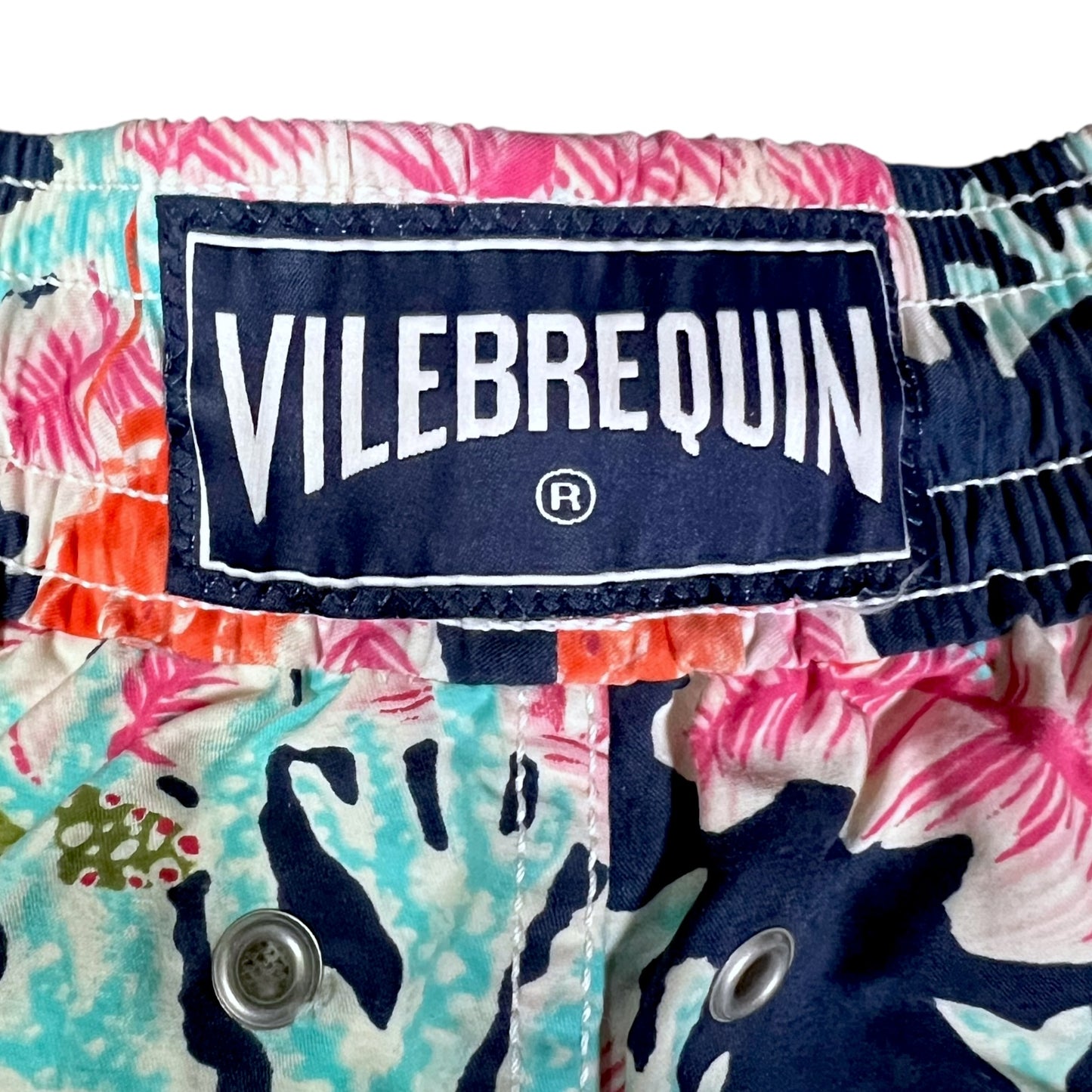 Vilebrequin Navy Coral Fish Sea Lobster Motif Swim Trunks - $350 Retail