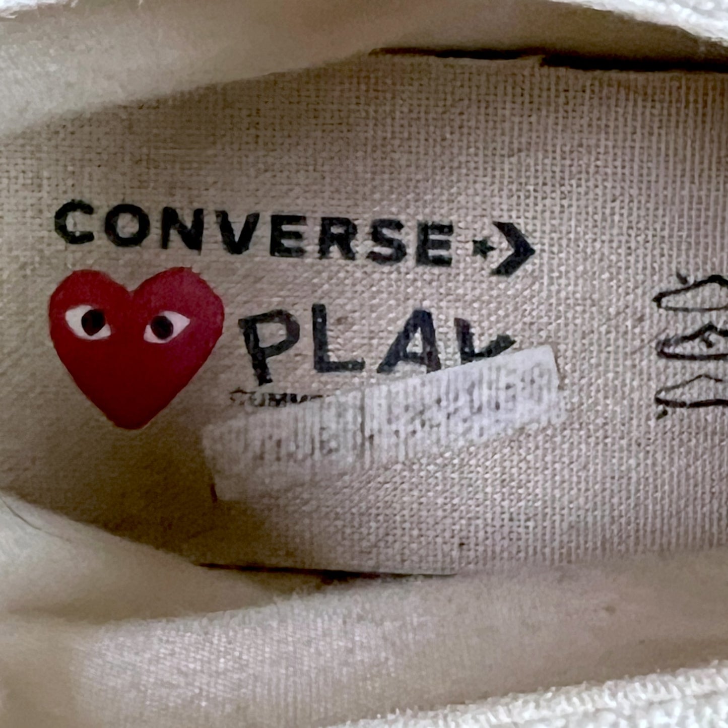 Comme des Garcons Play x Converse High Top Sneakers - $150 Retail
