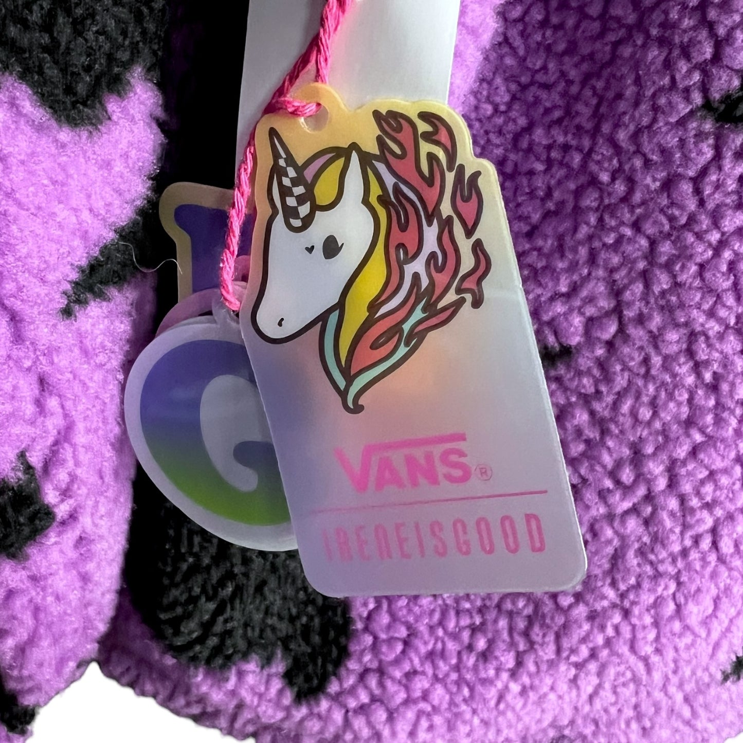 Vans x Ireneisgood Purple & Black Sherpa Jacket - $199 Retail