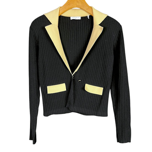 Sandro Paris Barney Constrast Trim Cardigan - $440 Retail