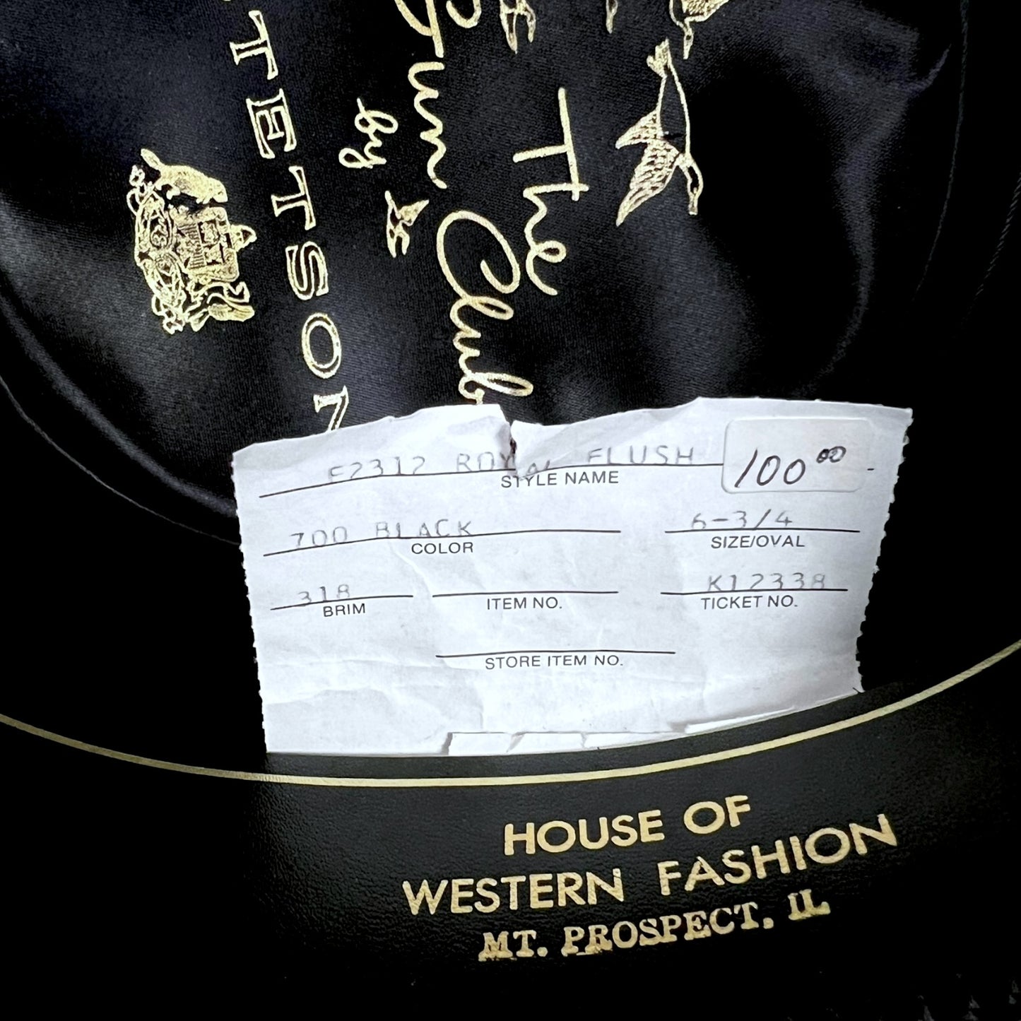 Stetson Gun Club Royal Flush Felt Hat - $310 Retail
