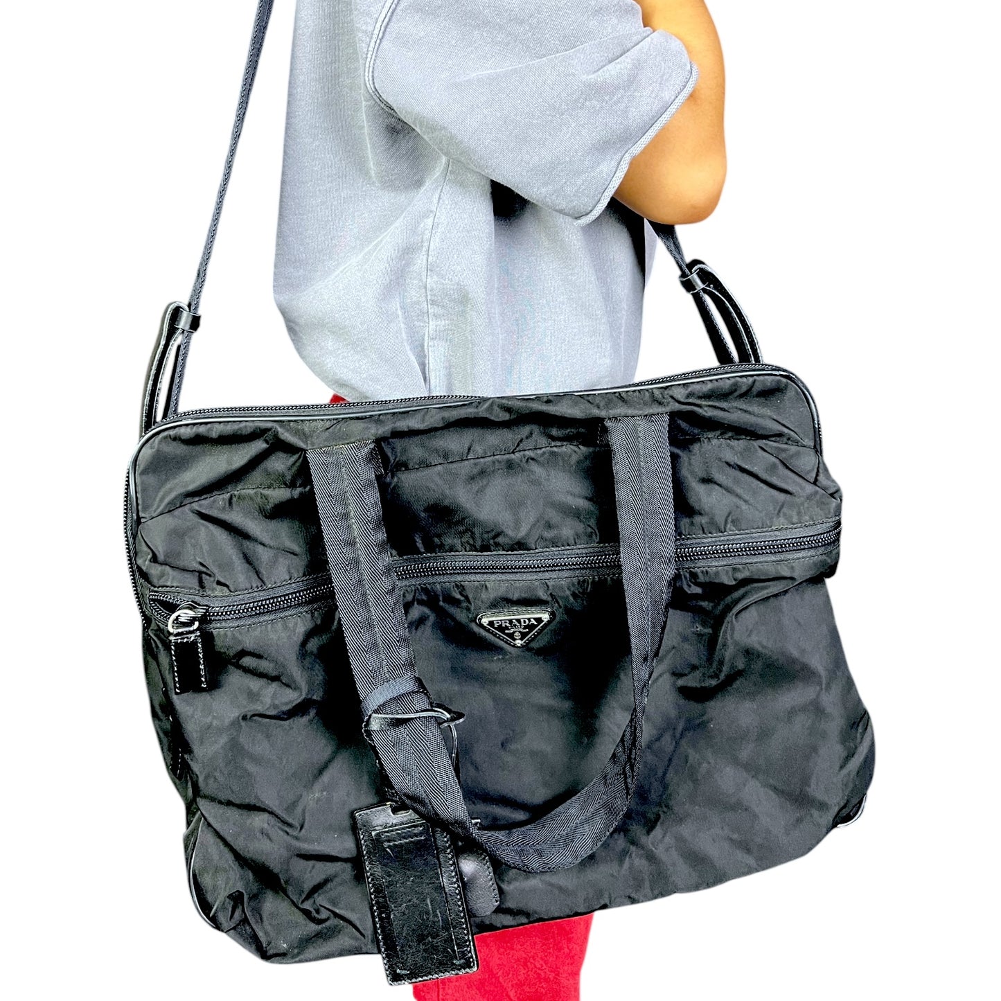 Prada Viaggio Tecnico Black Nylon Briefcase - $3,400 Retail