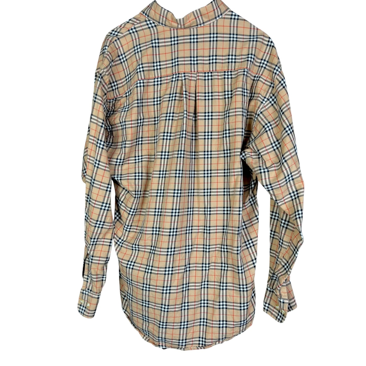Men's Burberry London Classic Nova Check Button Down Shirt - $690 Retail