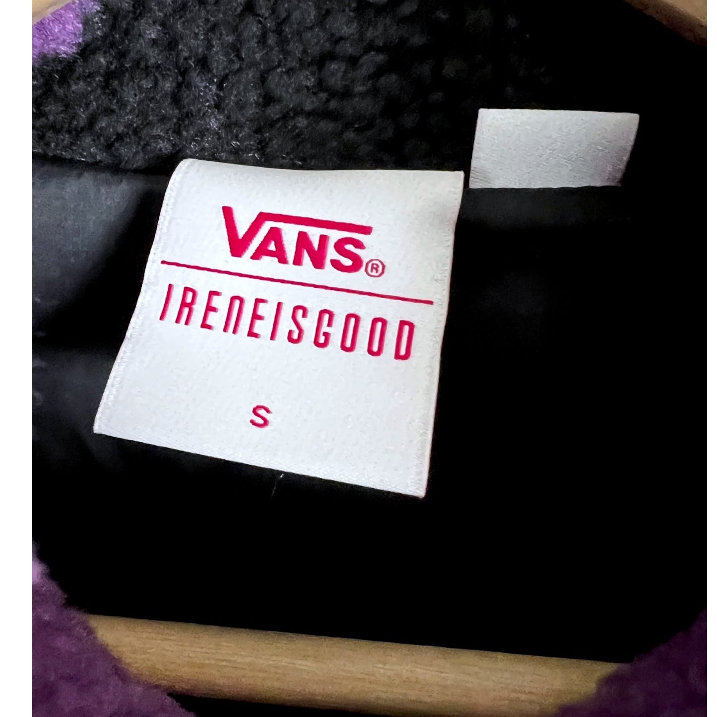 Vans x Ireneisgood Purple & Black Sherpa Jacket - $199 Retail