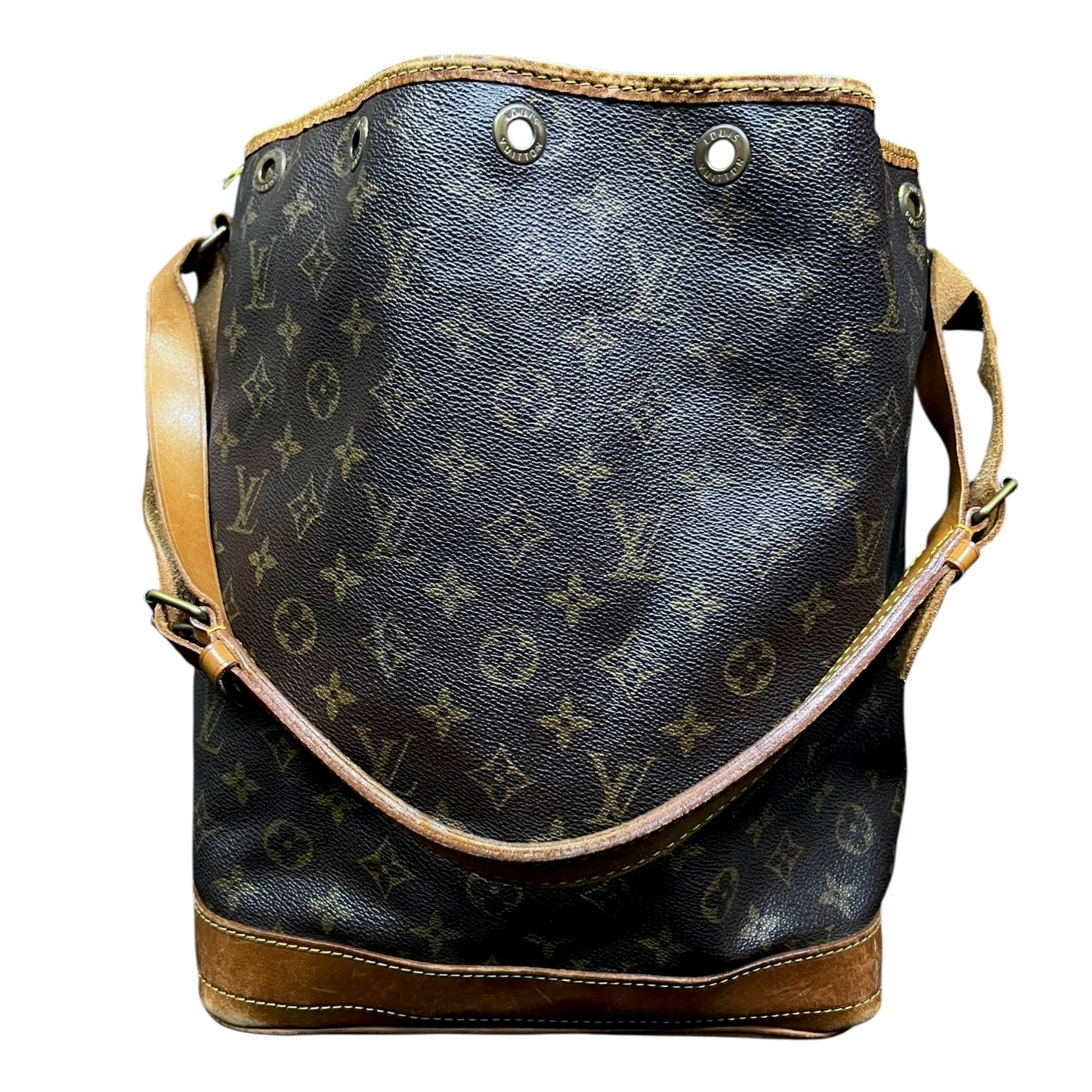 Vintage Louis Vuitton Noé Brown Monogram Large Bucket Bag - $1,250 Retail