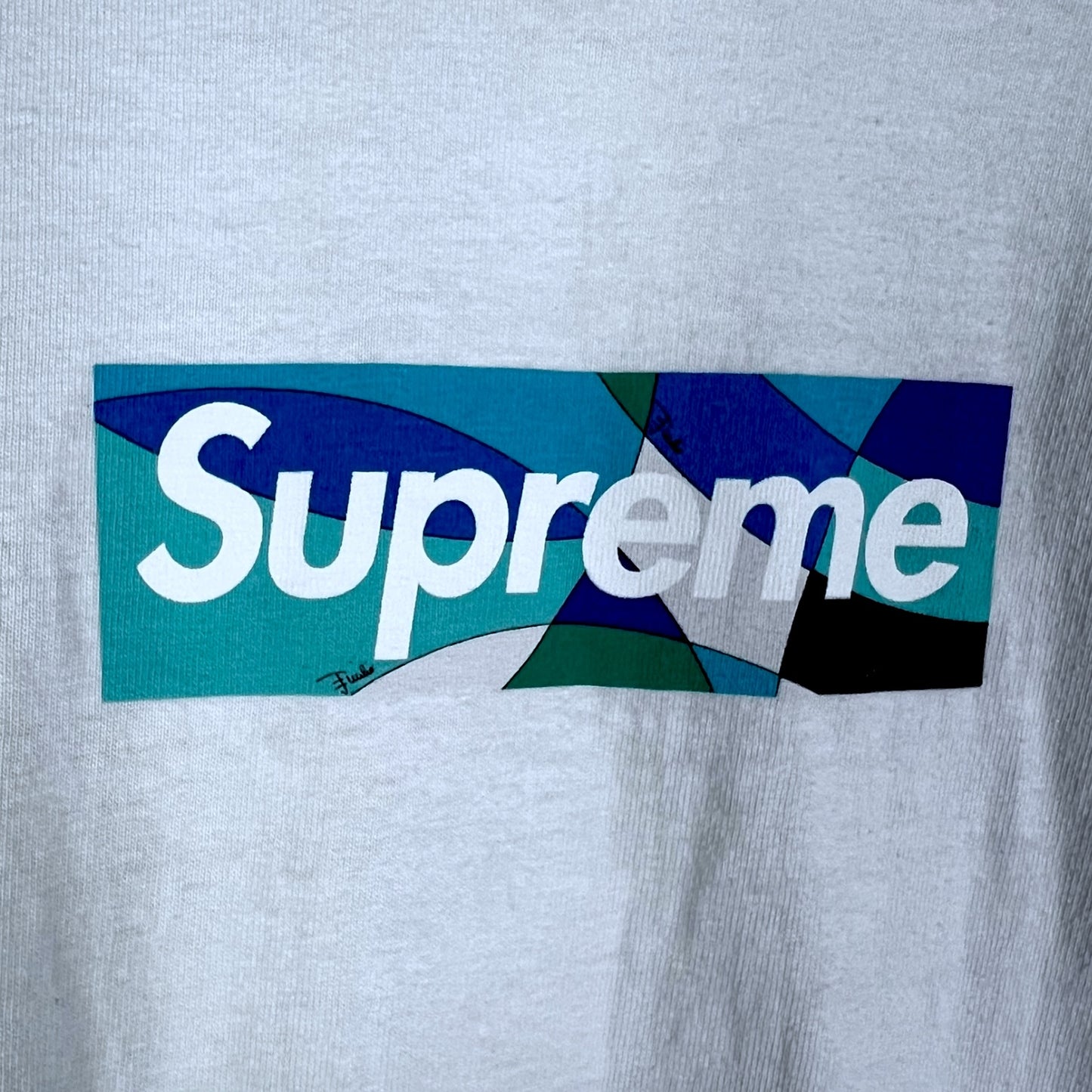 Emilio Pucci x Supreme 2021 Box Logo White T-shirt