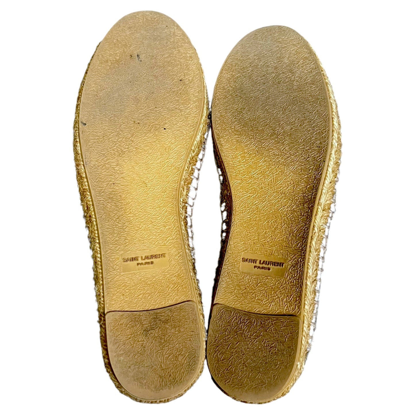Saint Laurent Embroidered Black Canvas Espadrilles - $650 Retail