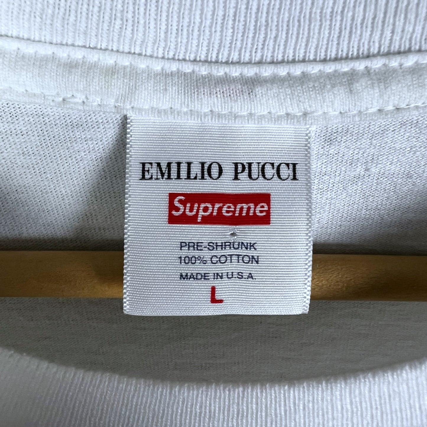 Emilio Pucci x Supreme 2021 Box Logo White T-shirt