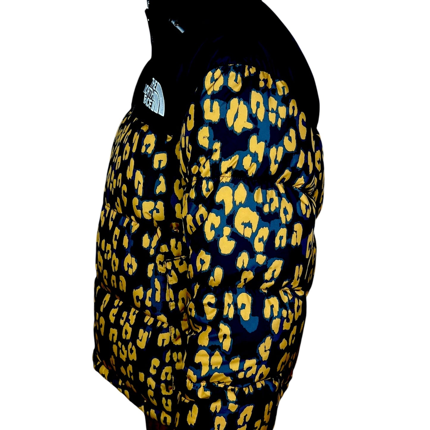 The North Face Retro 1996 Animal Print Cropped Down Puffer Jacket - $330 Retail