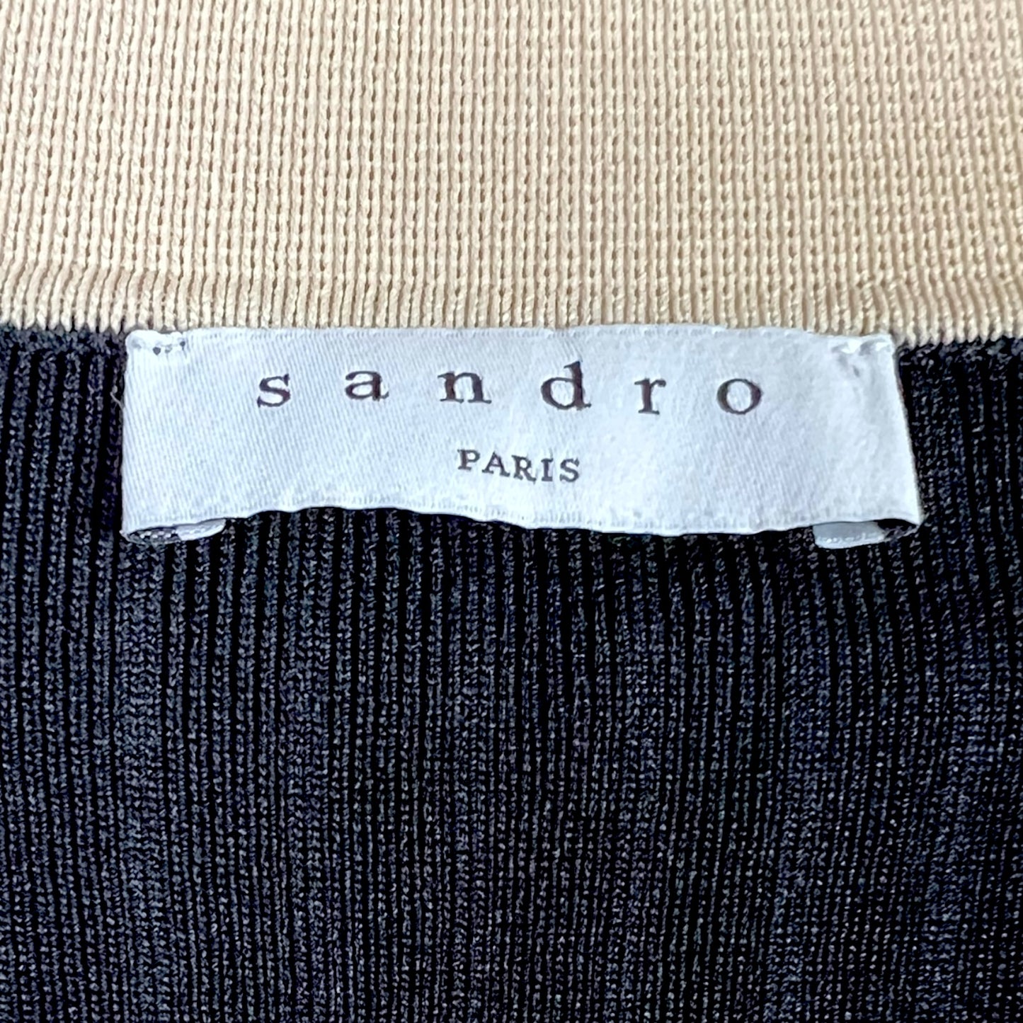 Sandro Paris Barney Constrast Trim Cardigan - $440 Retail