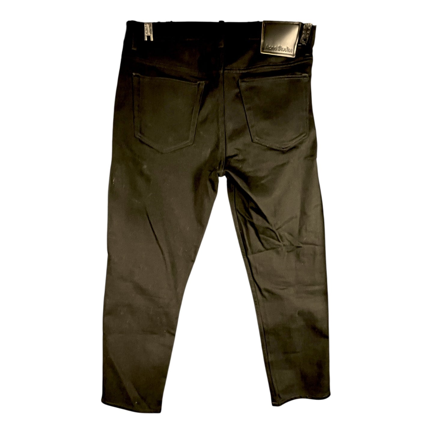 Acne Studios River Stay Black Slim Tapered Jeans - $410 Retail